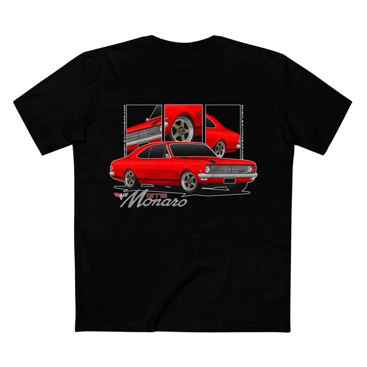 HOLDEN HK GTS MONARO, PREMIUM T SHIRT, AS COLOR,MUSCLE CAR T SHIRT