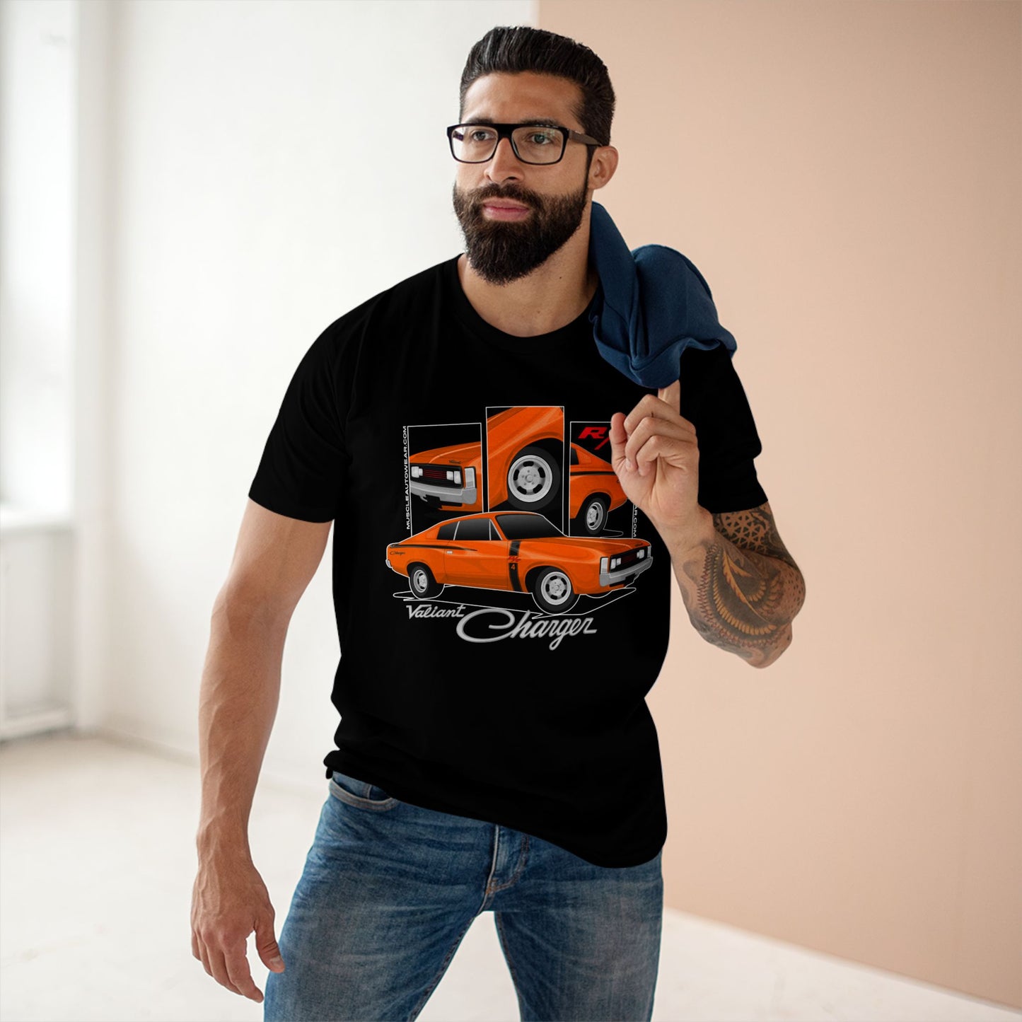 CHRYSLER VALIANT VH CHARGER R/T E49 PREMIUM T SHIRT, AS COLOR,MUSCLE CAR PREMIER