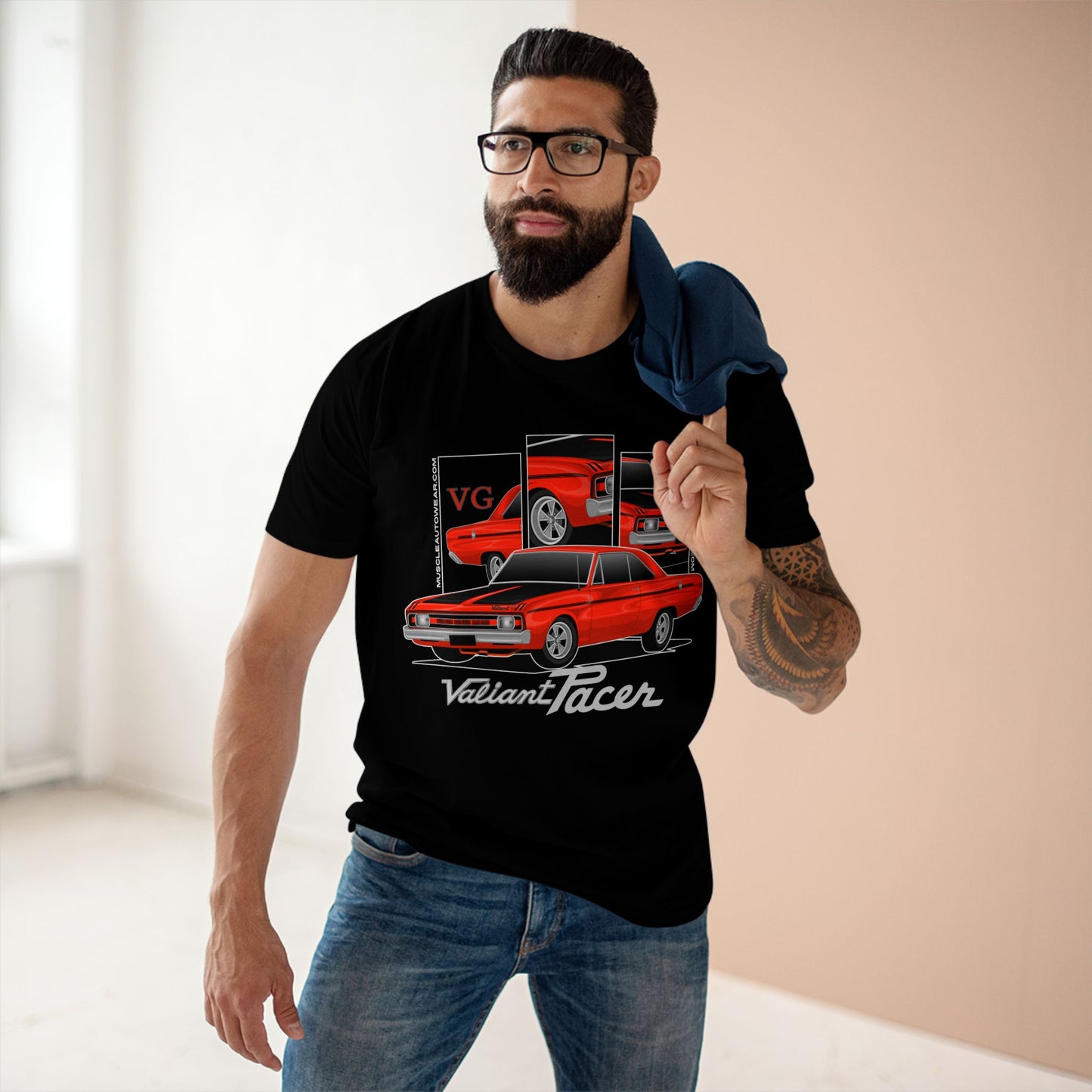 CHRYSLER VALAINT VG PACER, PREMIUM T SHIRT, AS COLOR,MUSCLE CAR