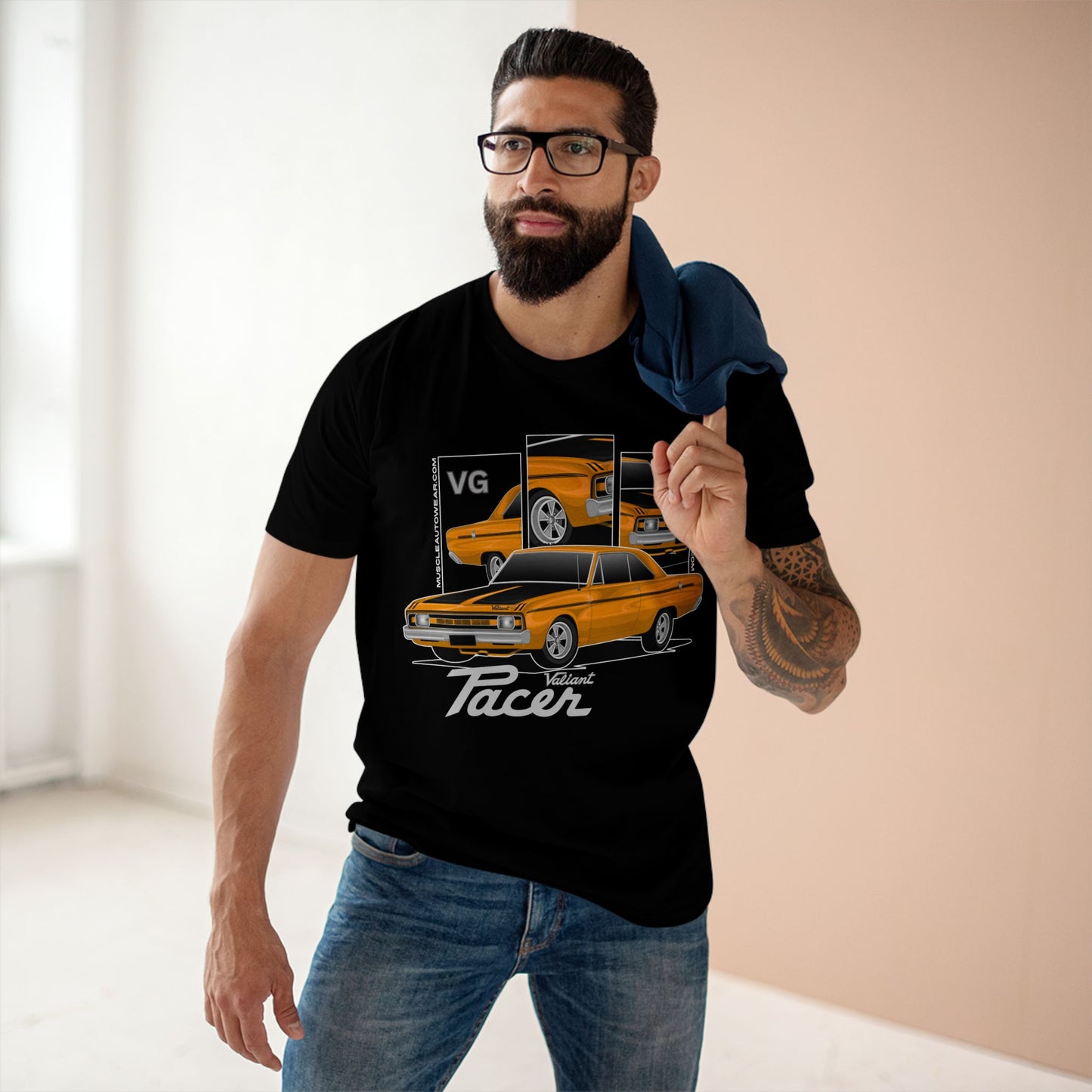 CHRYSLER VALAINT VG PACER, PREMIUM T SHIRT, AS COLOR,MUSCLE CAR
