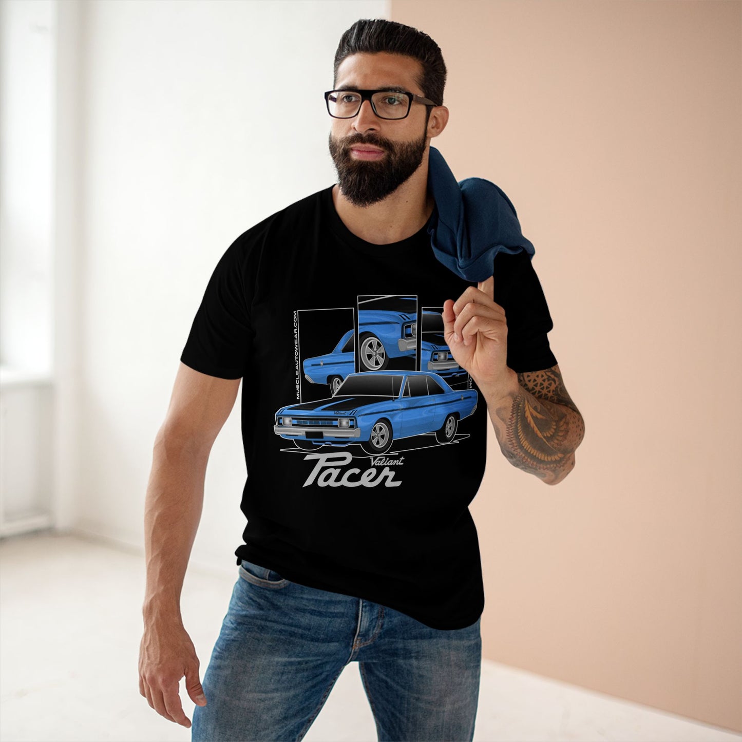 CHRYSLER VALAINT VG PACER, PREMIUM T SHIRT, AS COLOR,MUSCLE CAR