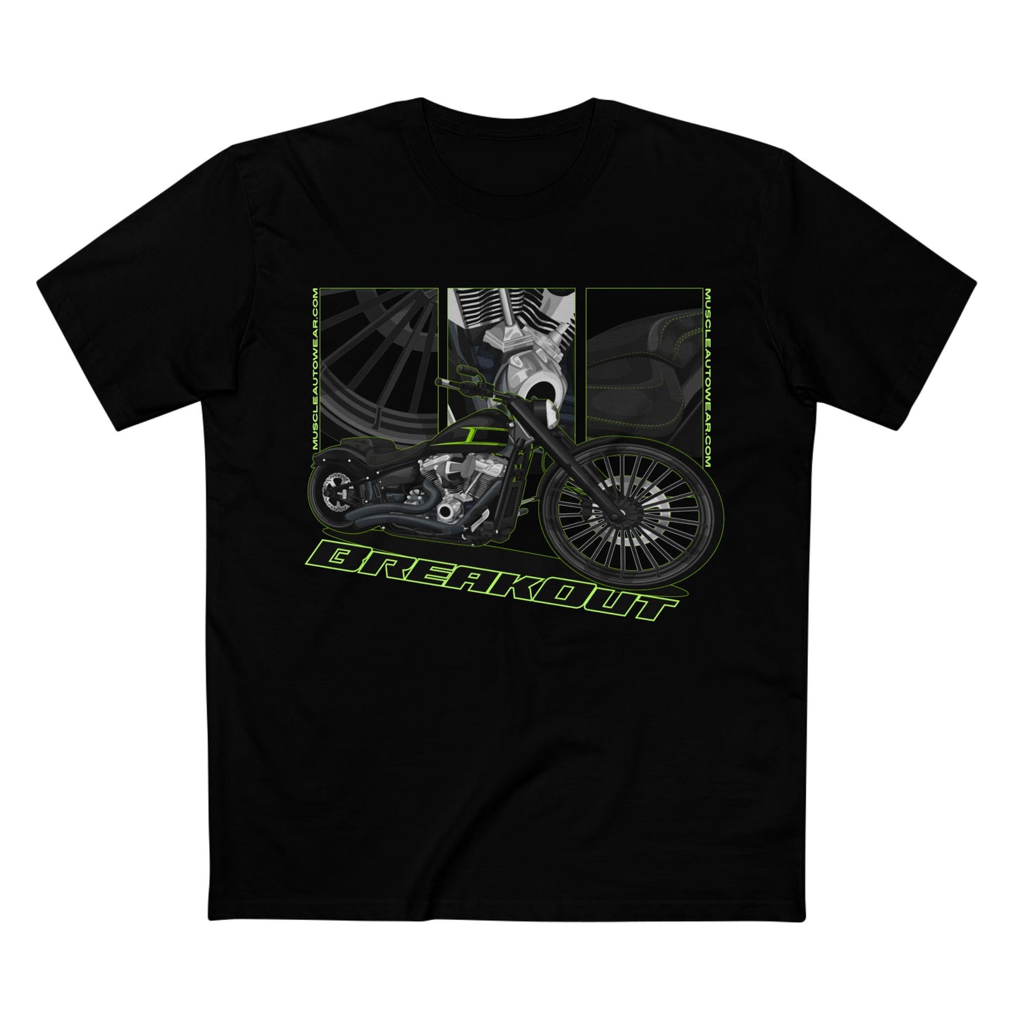 HARLEY DAVIDSON BREAKOUT PREMIUM T SHIRT, AS COLOR,MUSCLE BIKE