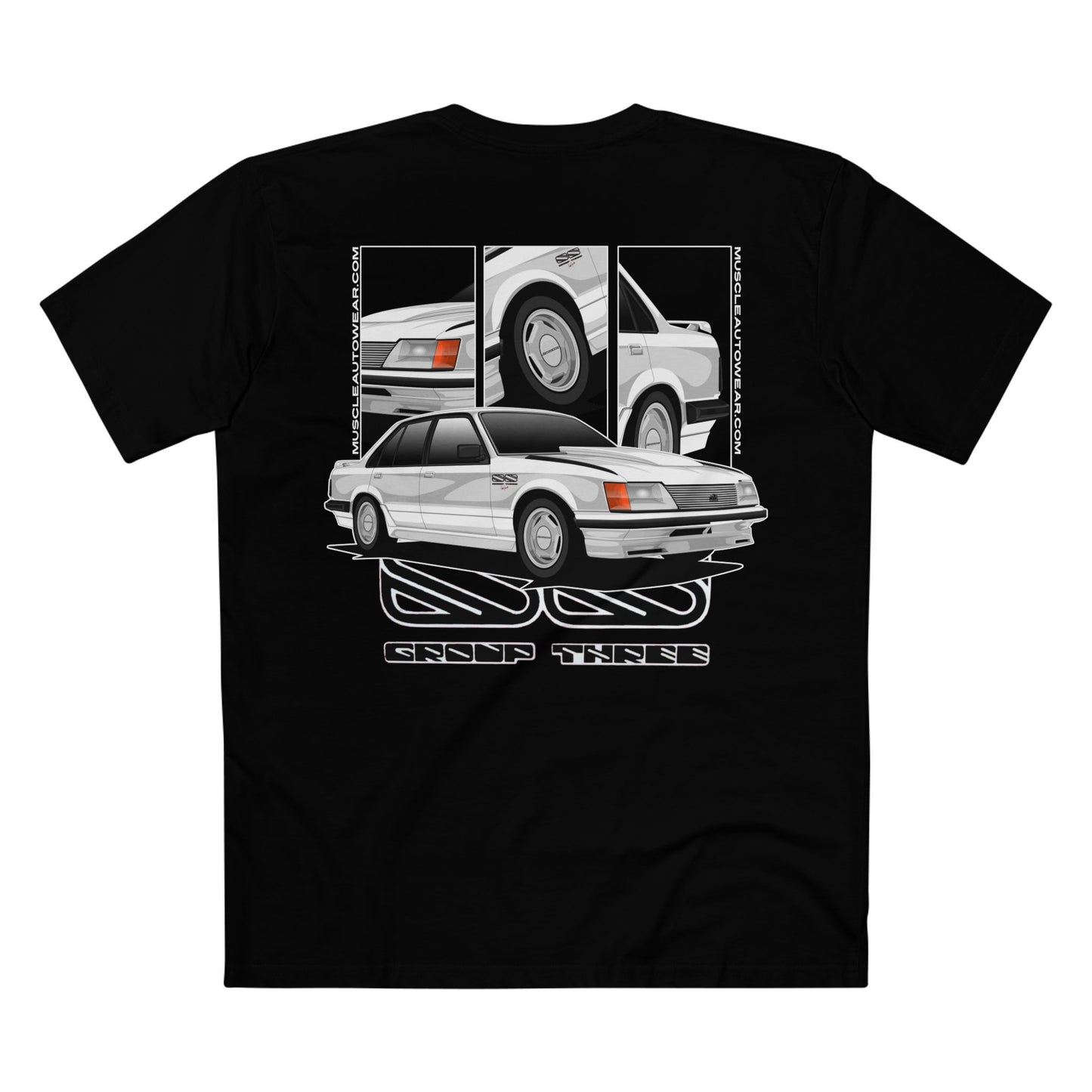 HOLDEN VH SS GROUP 3 PETER BROCK COMMODORE PREMIUM T SHIRT, AS COLOR,AUSSIE MUSCLE CAR