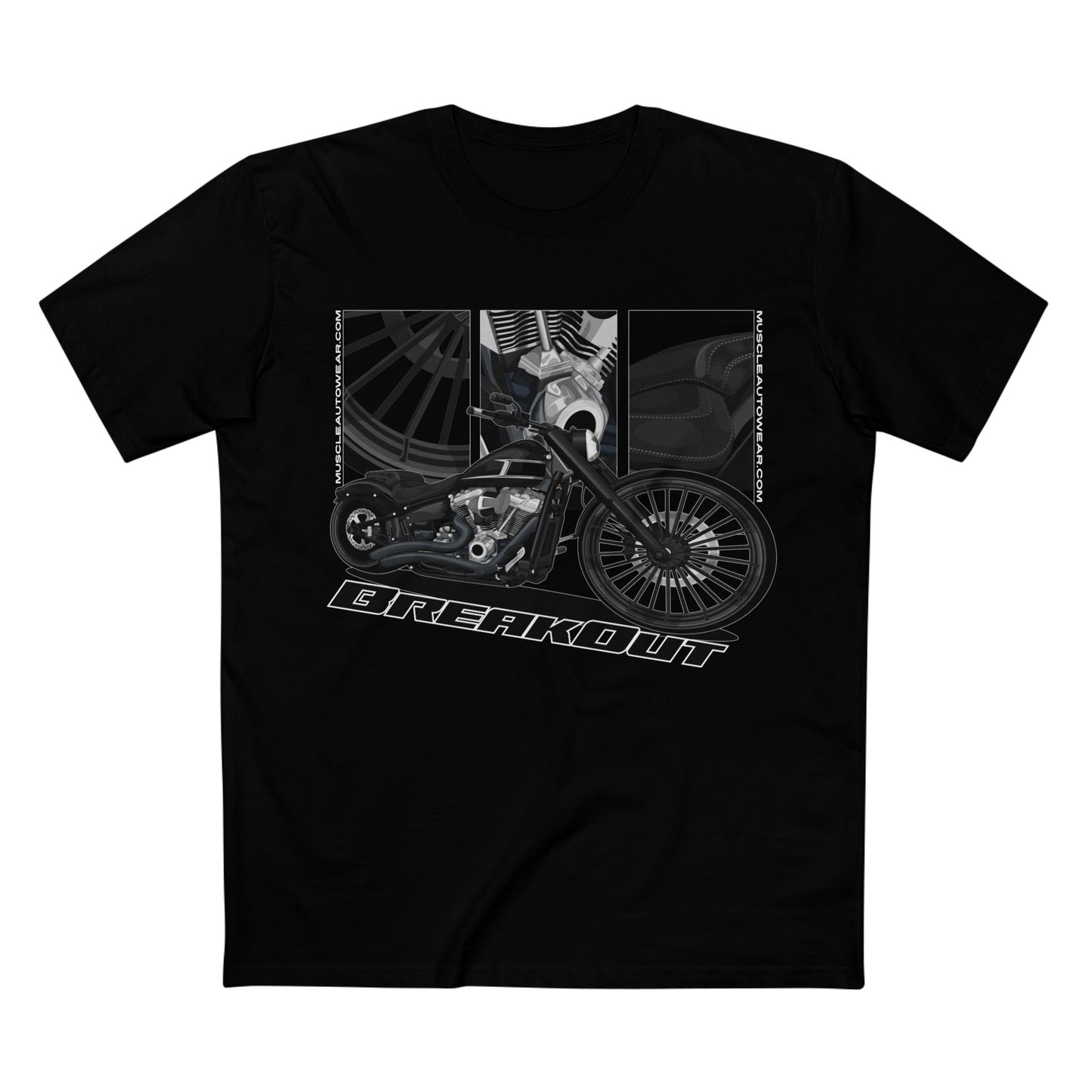 HARLEY DAVIDSON BREAKOUT PREMIUM T SHIRT, AS COLOR,MUSCLE BIKE