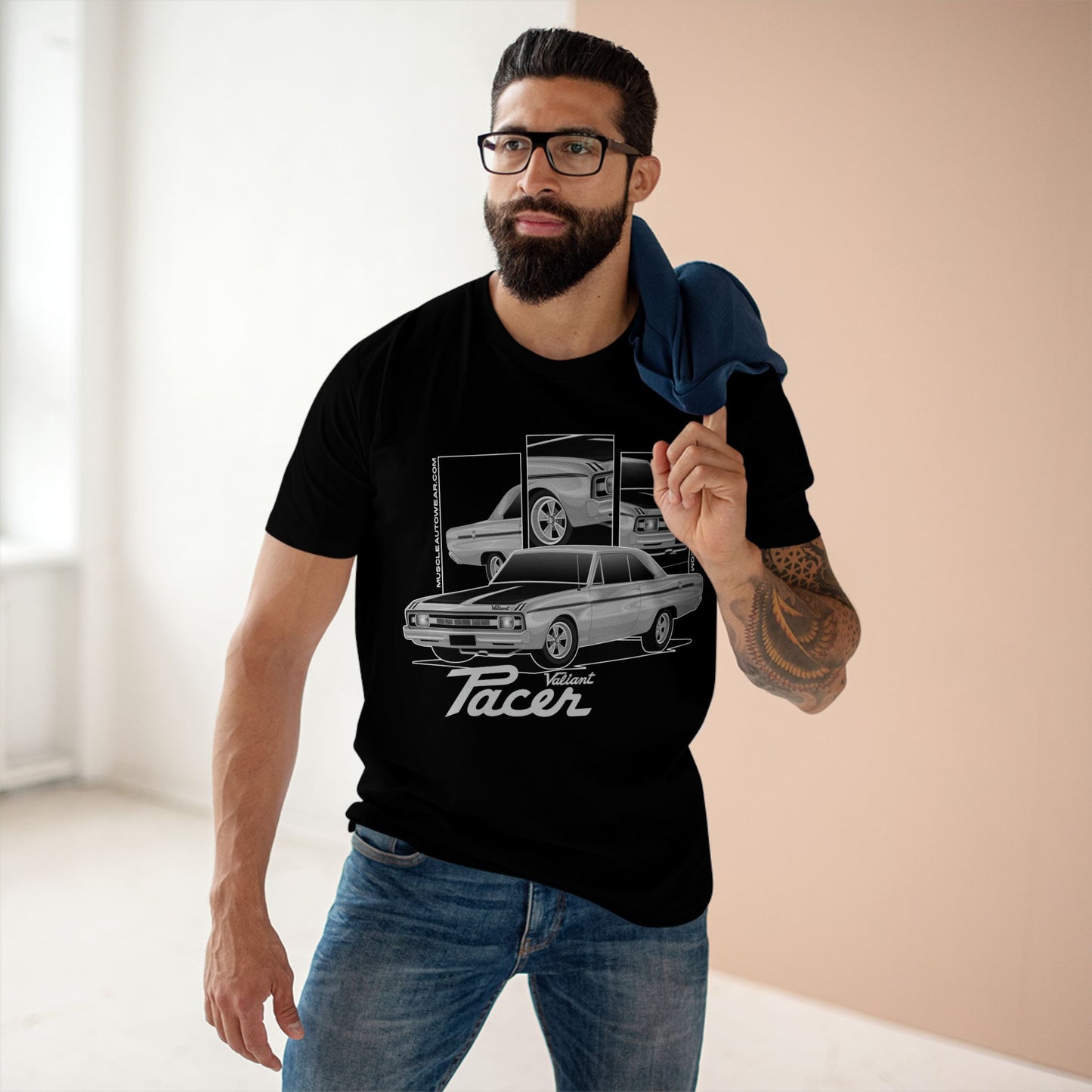 CHRYSLER VALAINT VG PACER, PREMIUM T SHIRT, AS COLOR,MUSCLE CAR