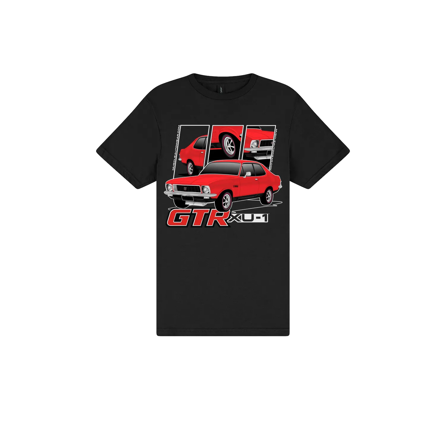 Black front flat lay