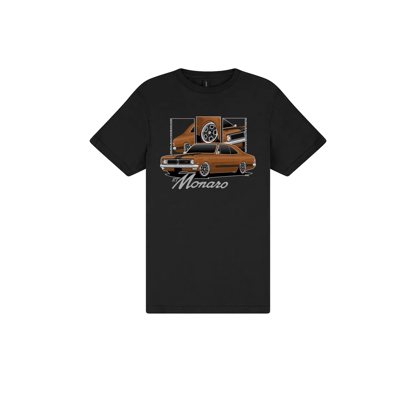 Black front flat lay