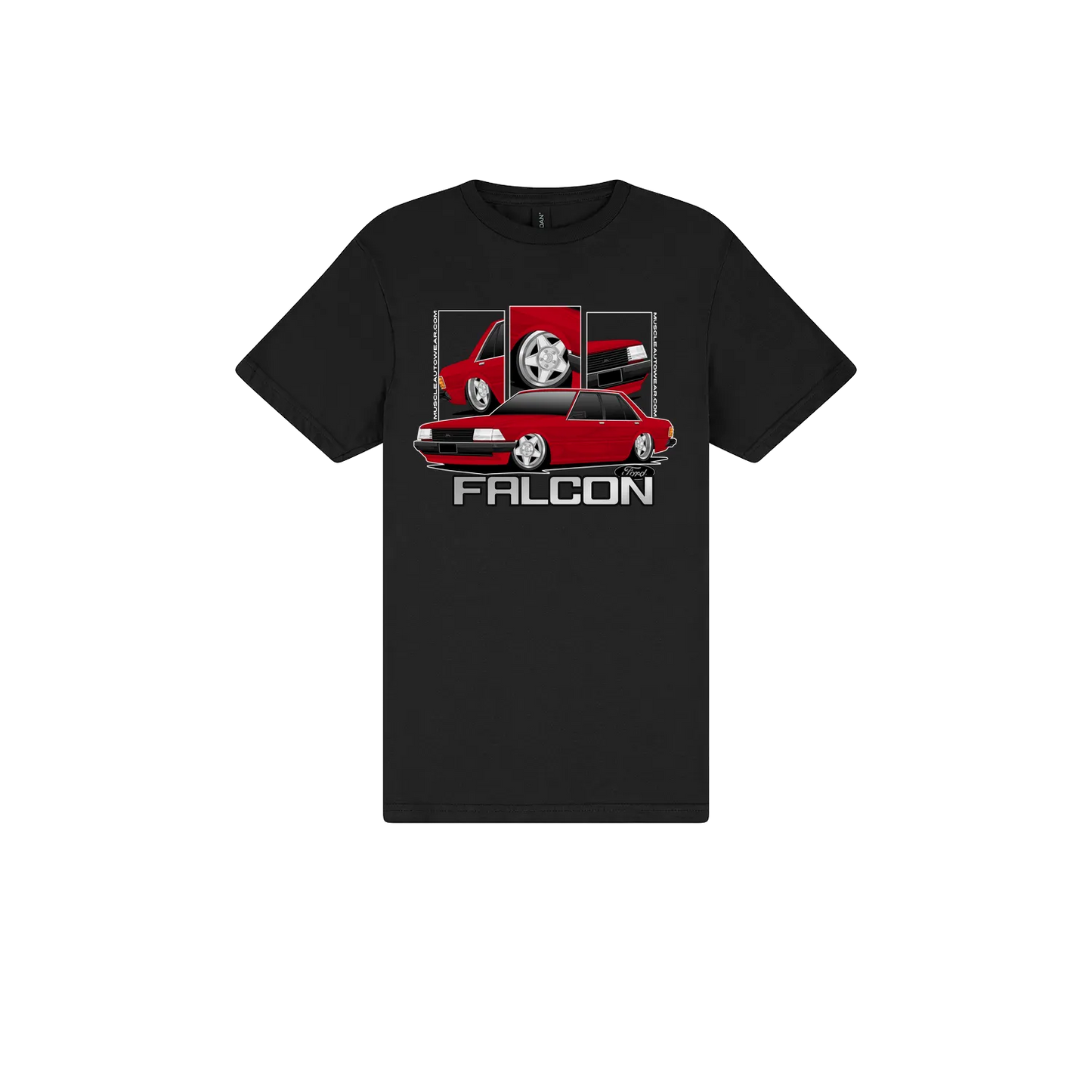 Black front flat lay