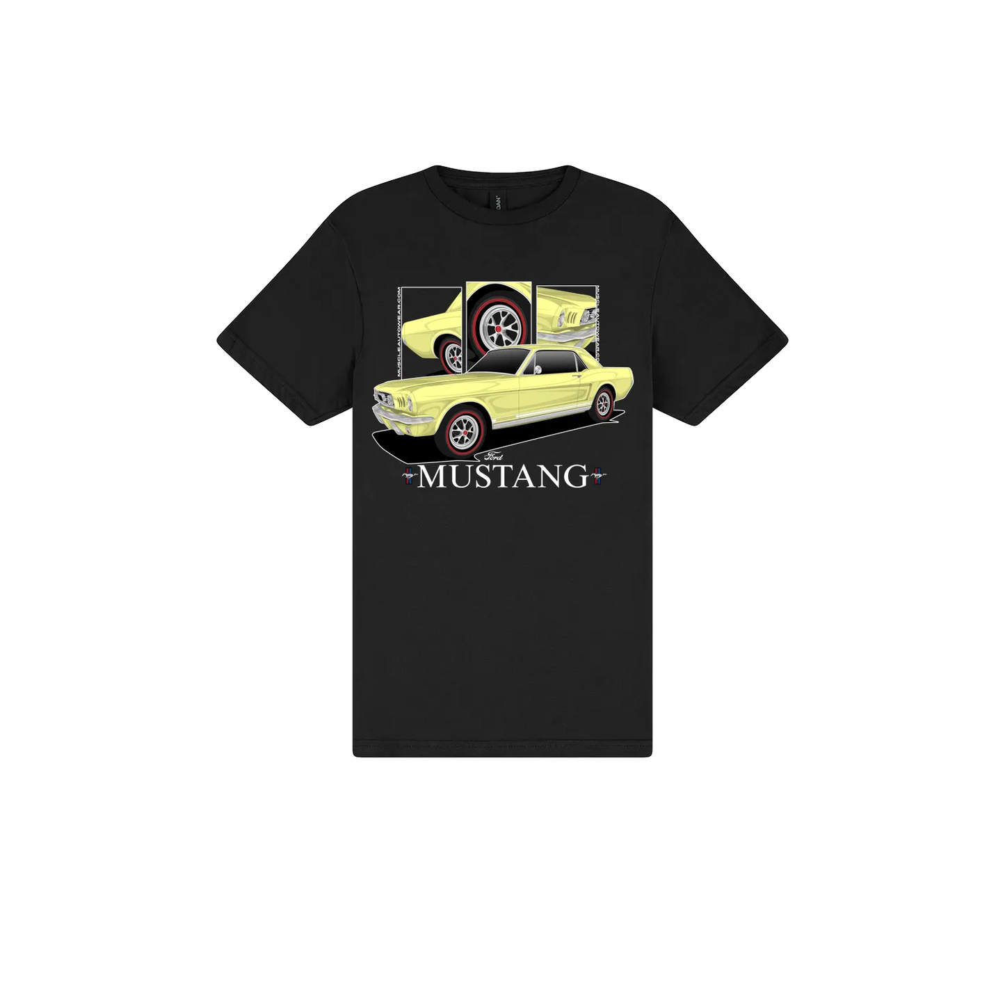 Black front flat lay