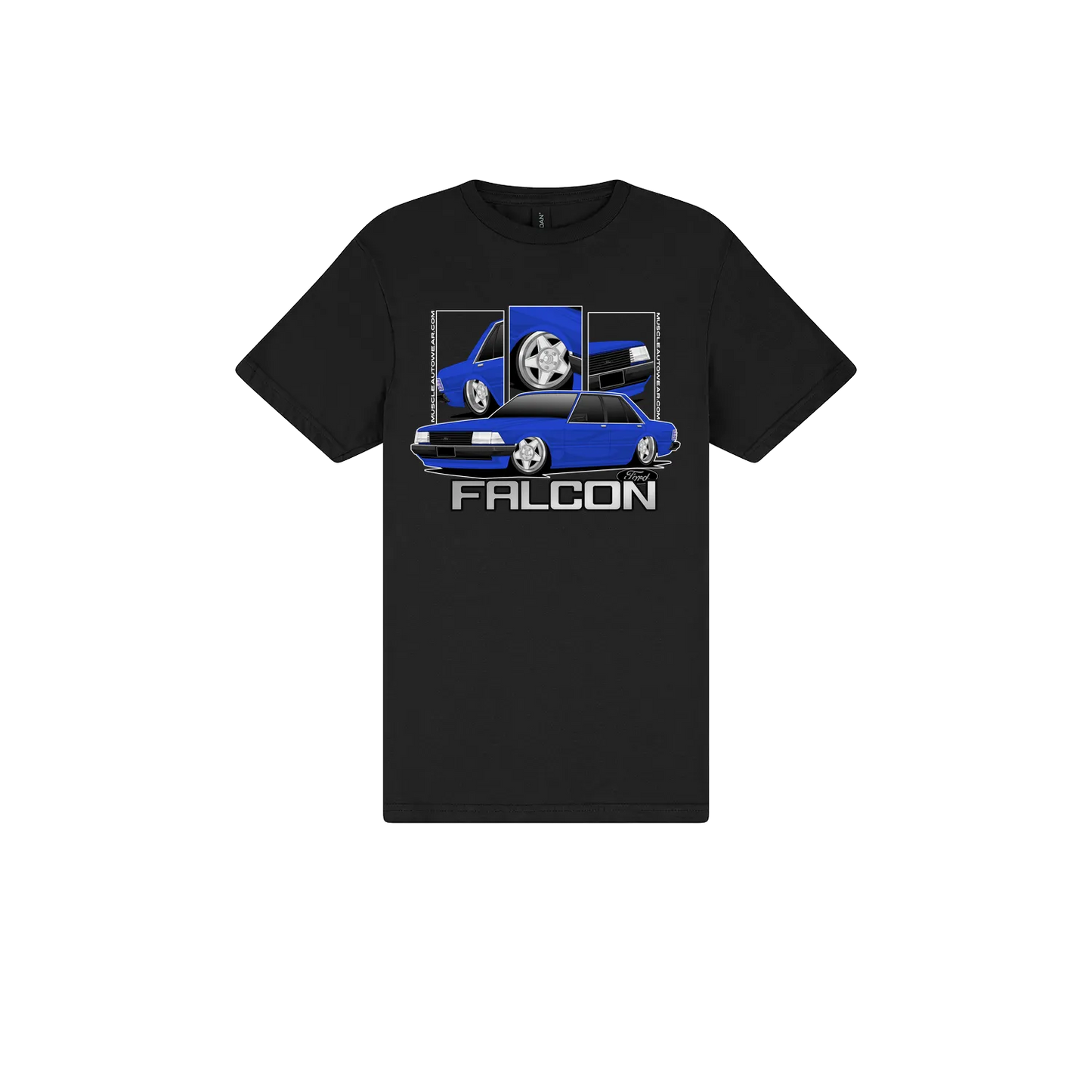 Black front flat lay