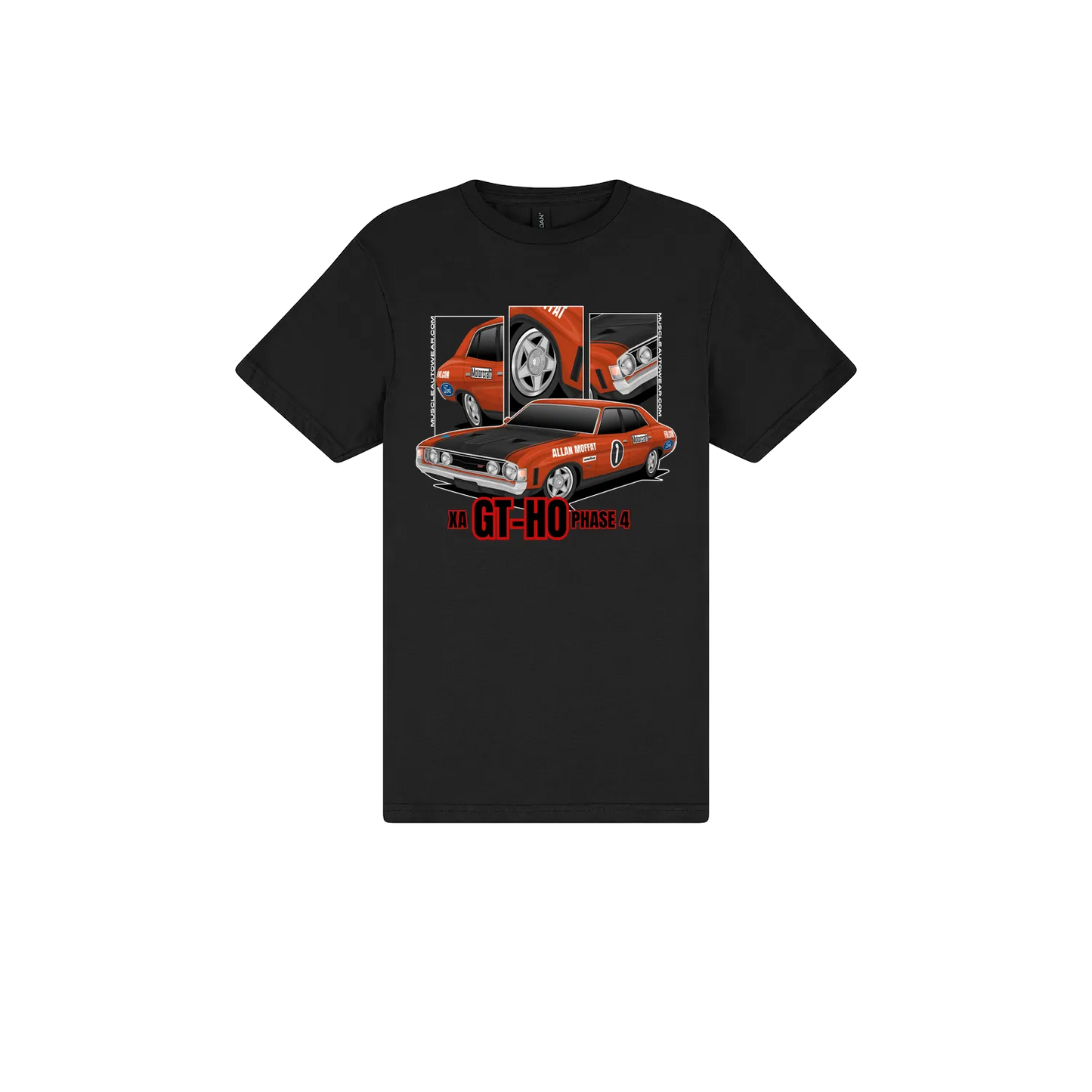 Black front flat lay