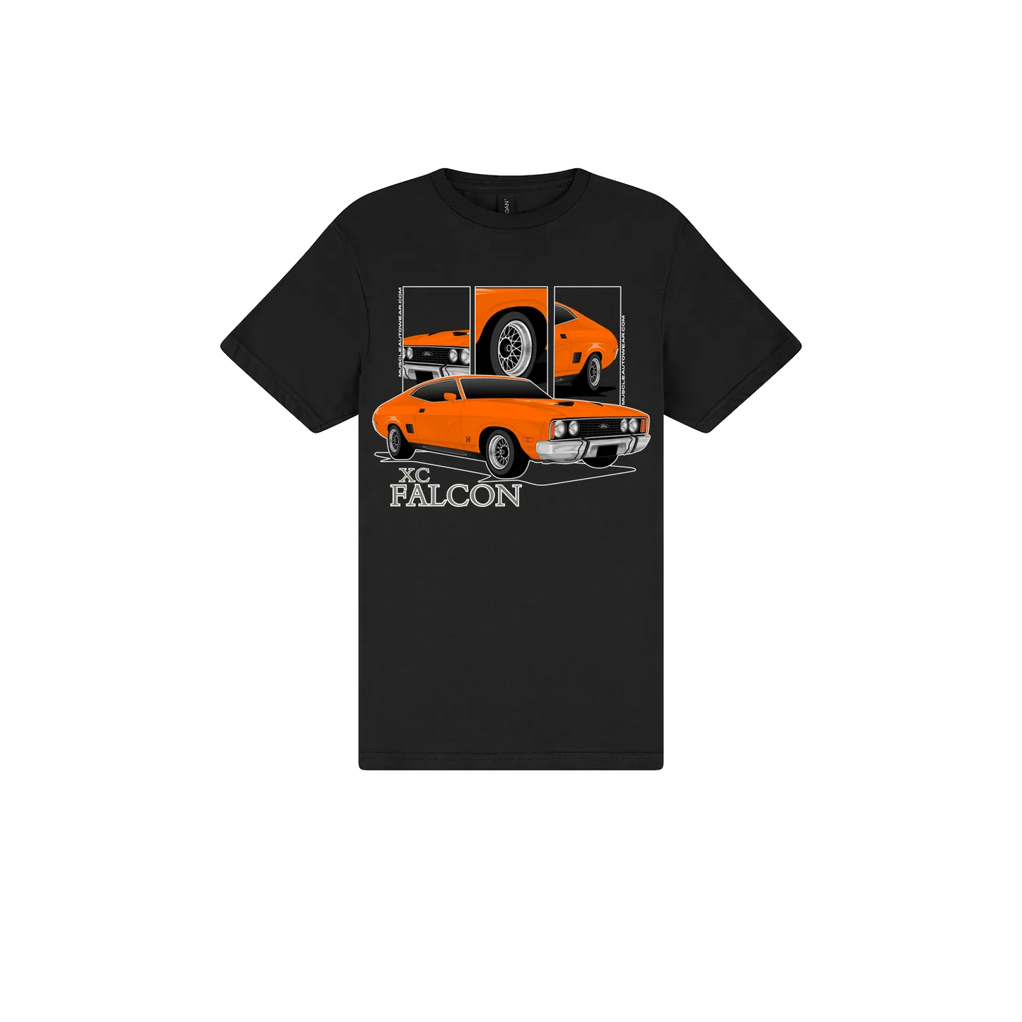 Black front flat lay