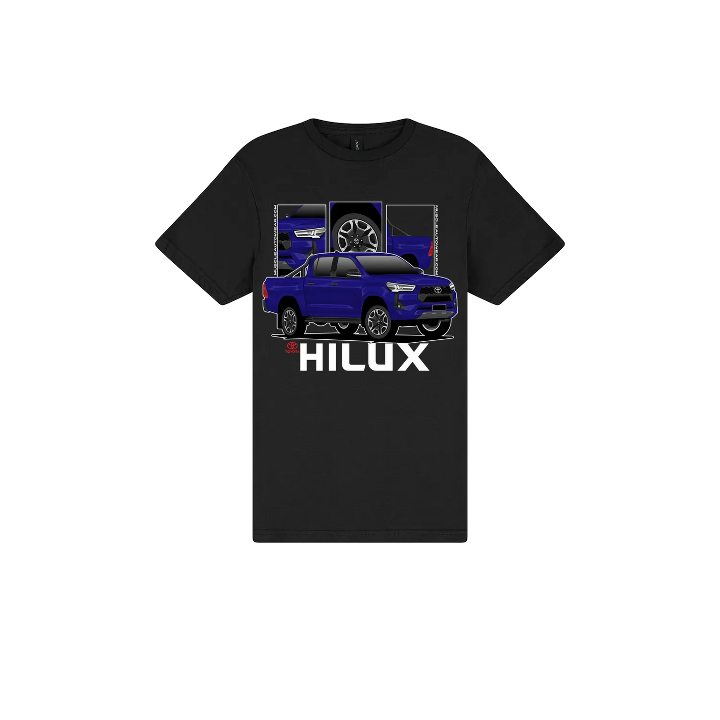 Black front flat lay