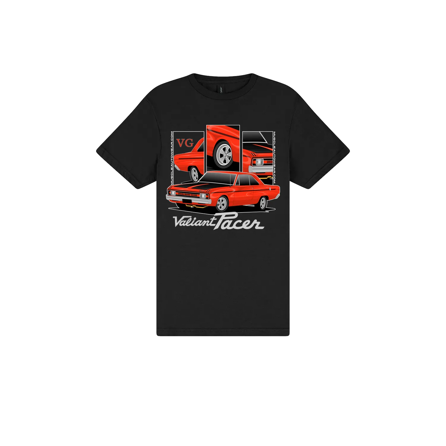 Black front flat lay