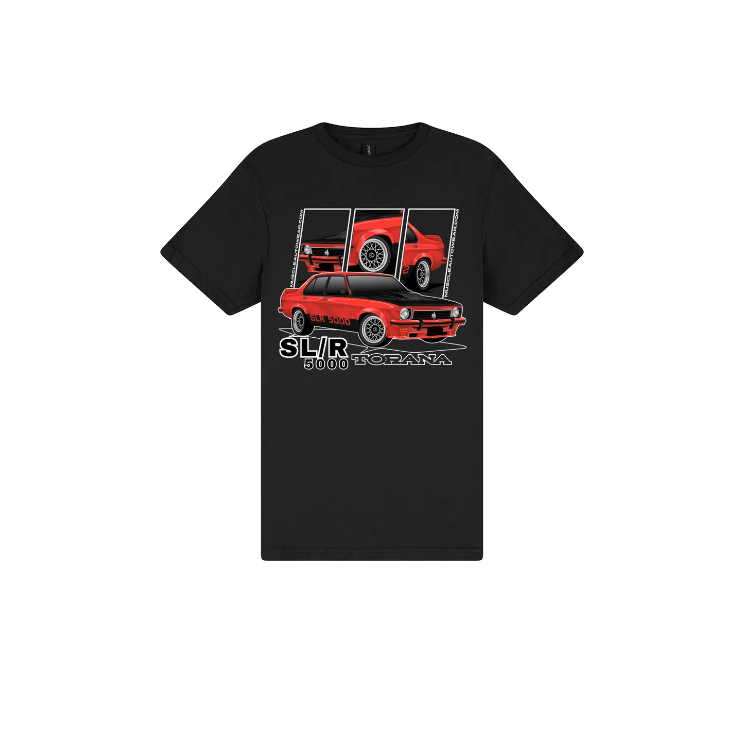 Black front flat lay