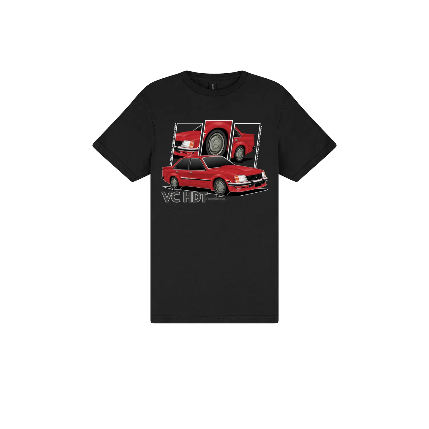 Black front flat lay