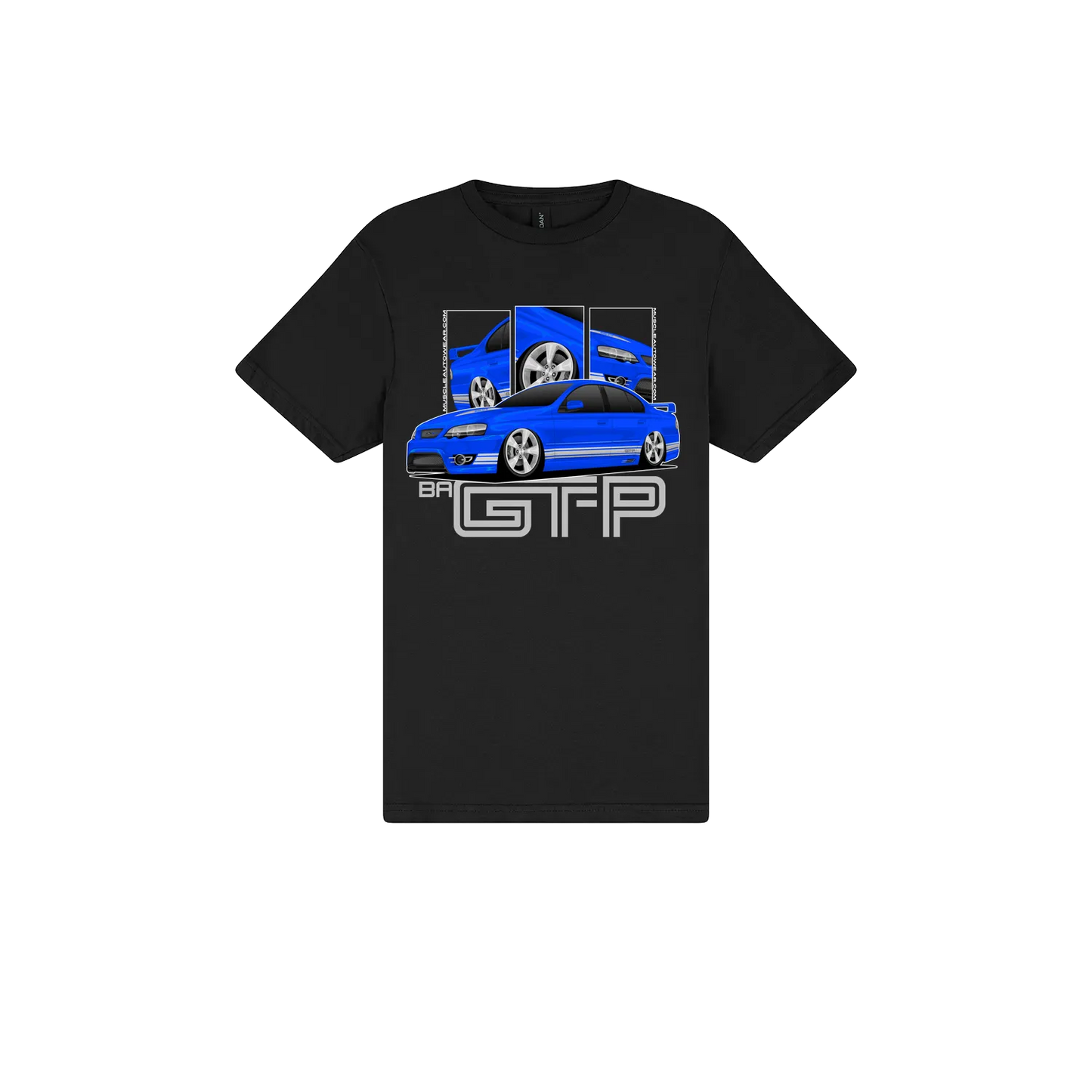 Black front flat lay