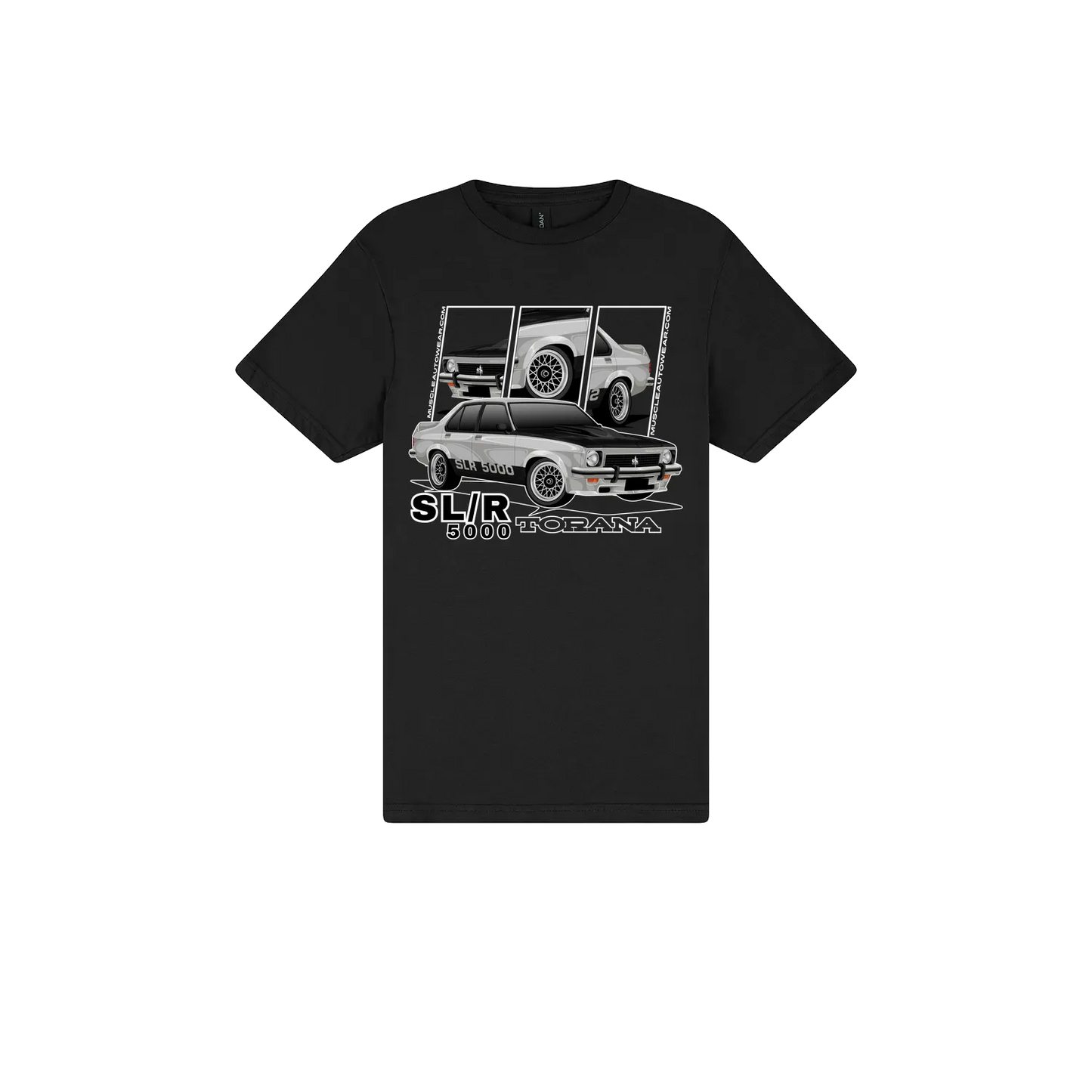 Black front flat lay