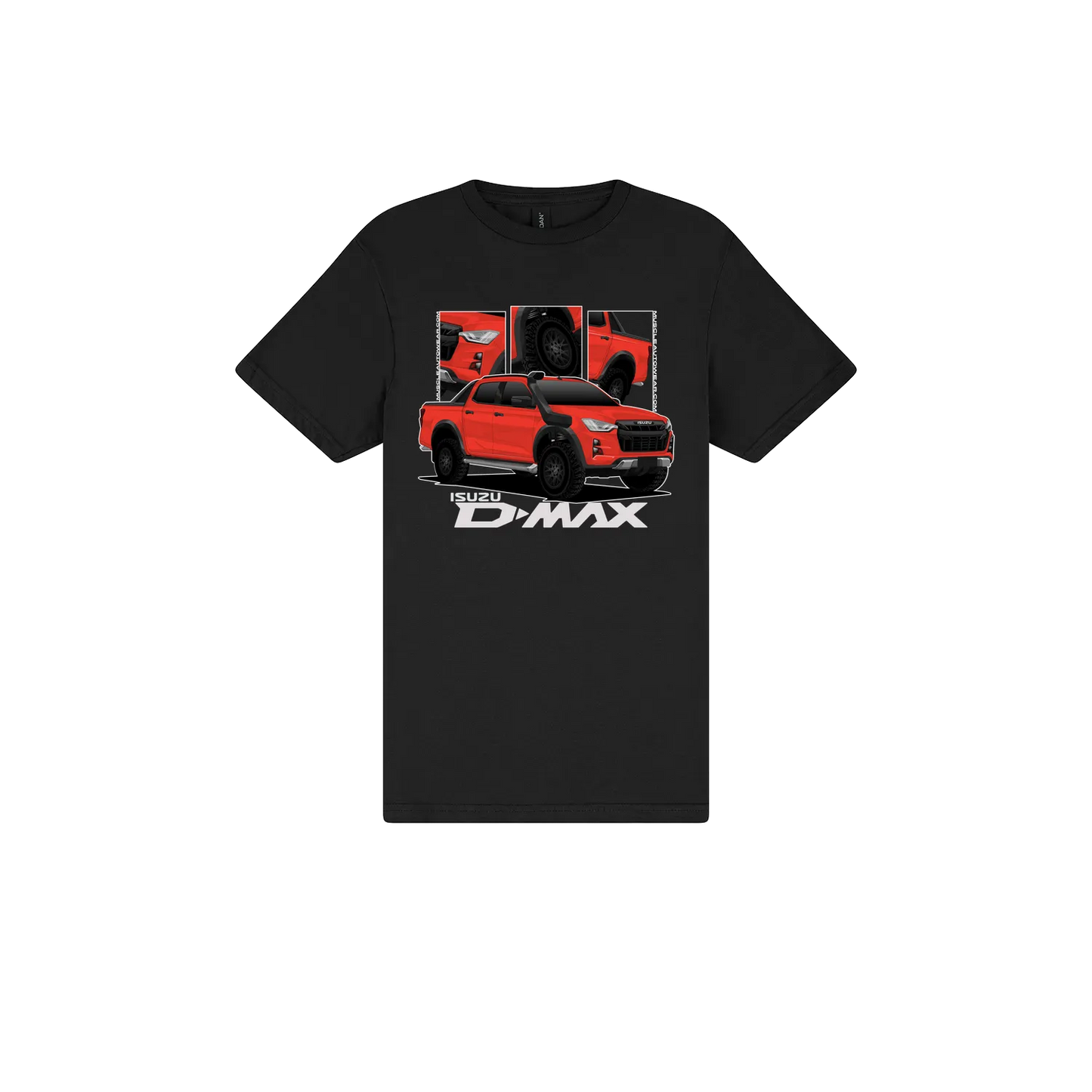 Black front flat lay