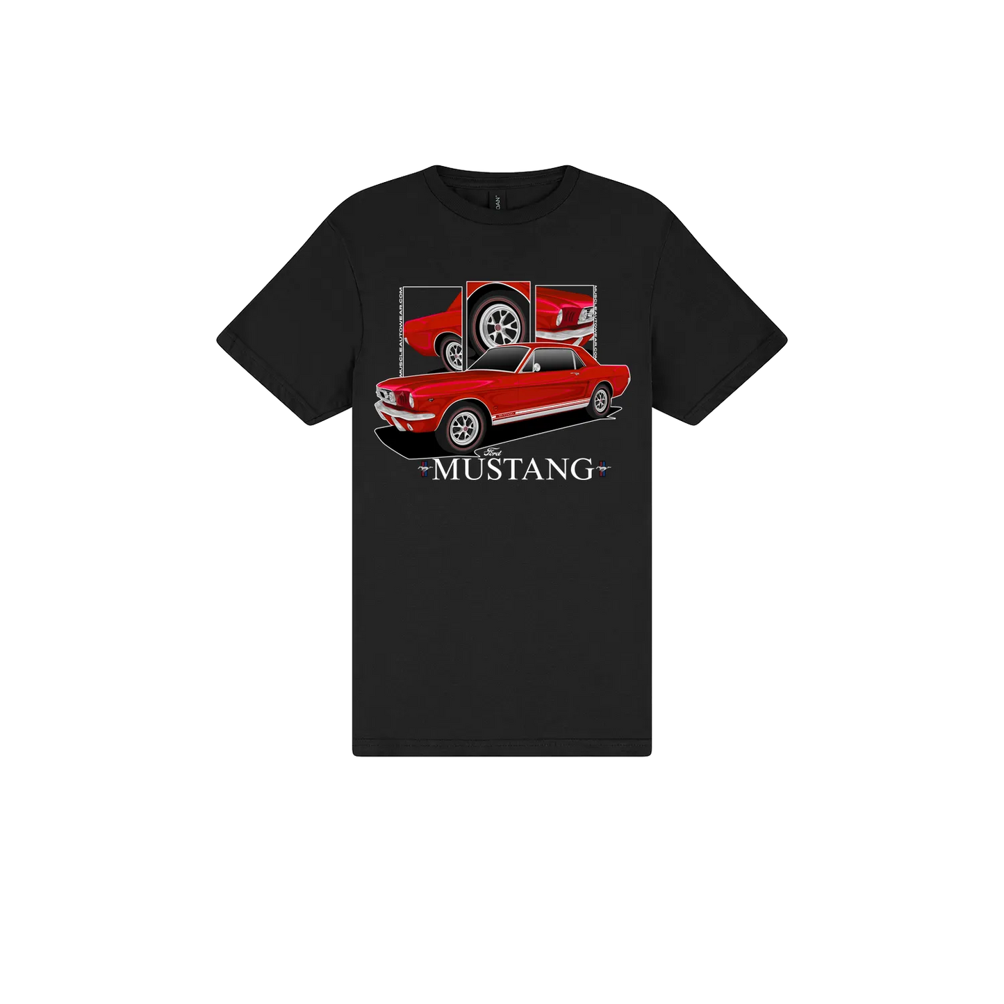 Black front flat lay