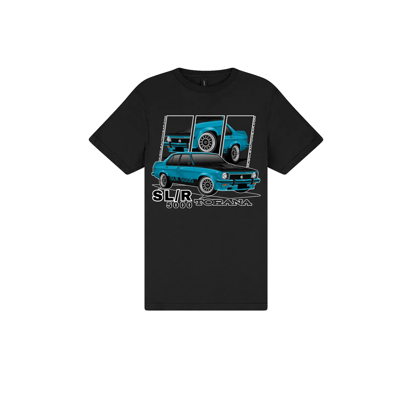 Black front flat lay