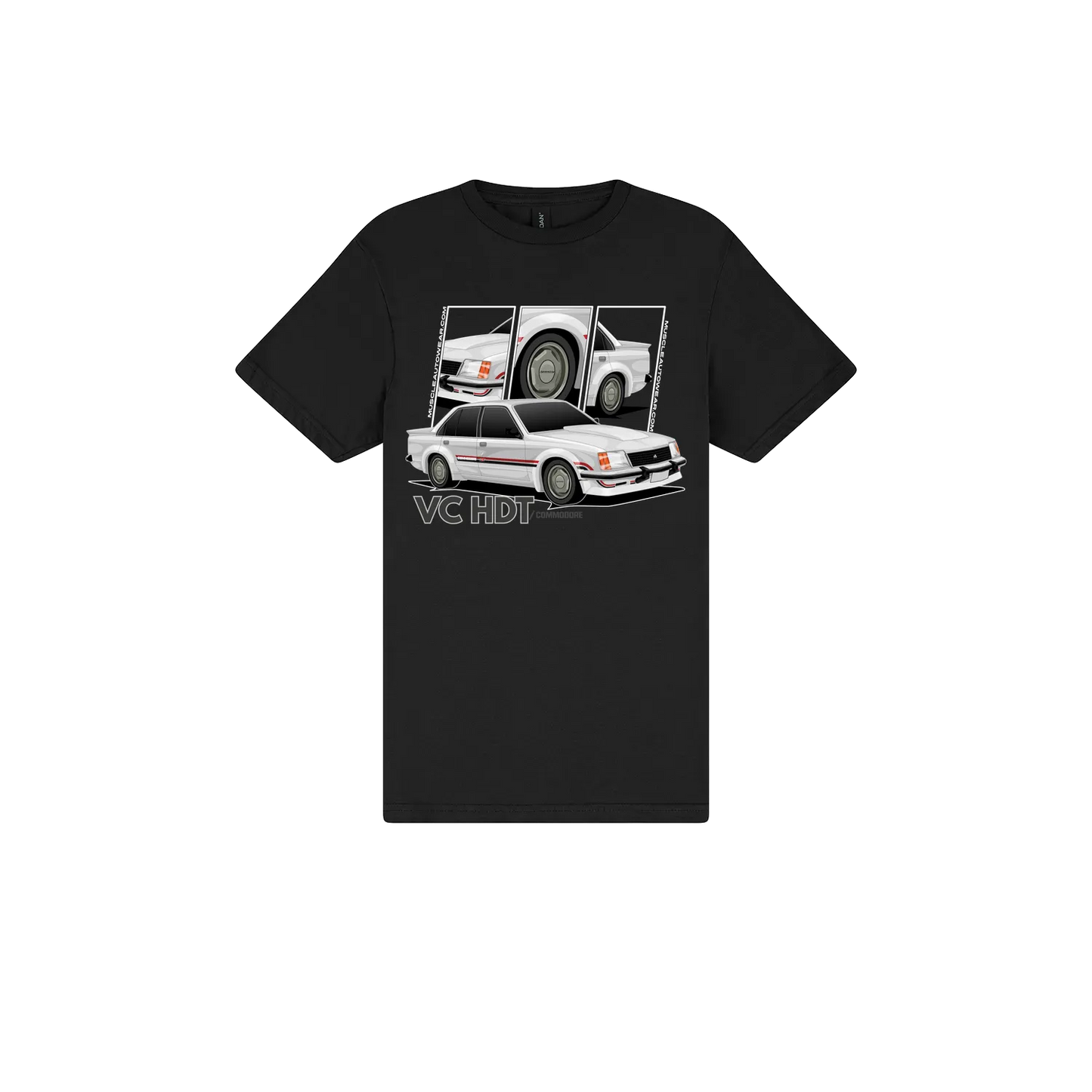 Black front flat lay