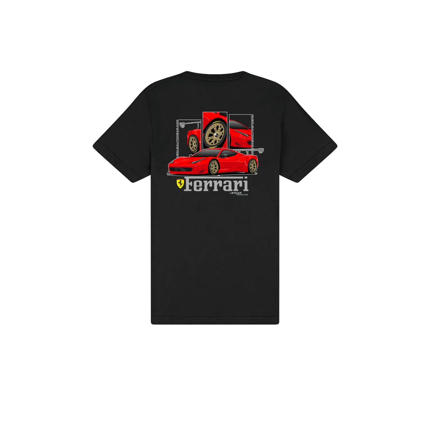 FERRARI 458 ITALIA,PREMIUM T SHIRT, SUPERCAR