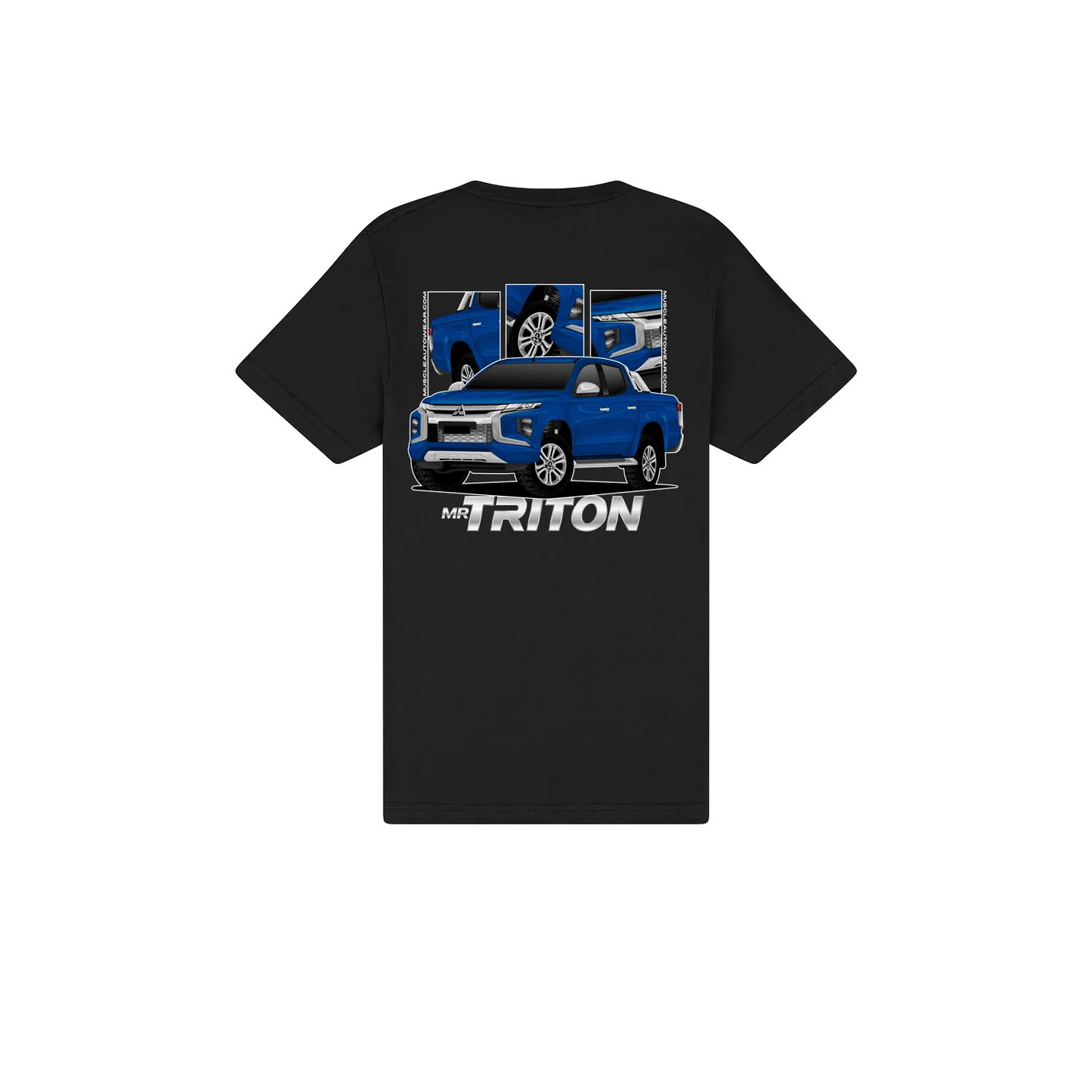 FRONT AND BACK PRINT, MR MITSUBISHI TRITON, PREMIUM T SHIRT,AUSSIE 4X4