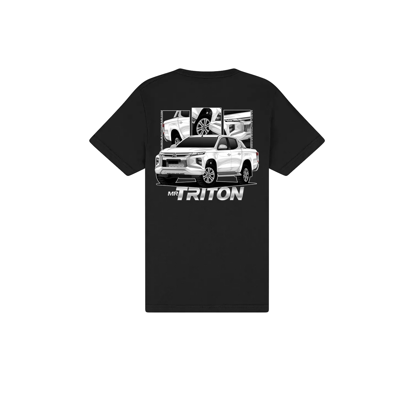 FRONT AND BACK PRINT, MR MITSUBISHI TRITON, PREMIUM T SHIRT,AUSSIE 4X4