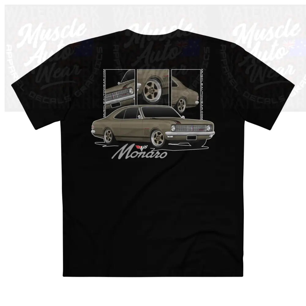 HOLDEN HK GTS MONARO PREMIUM T SHIRT AS COLOR,MUSCLE CAR T SHIRT Black / XS T Shirt