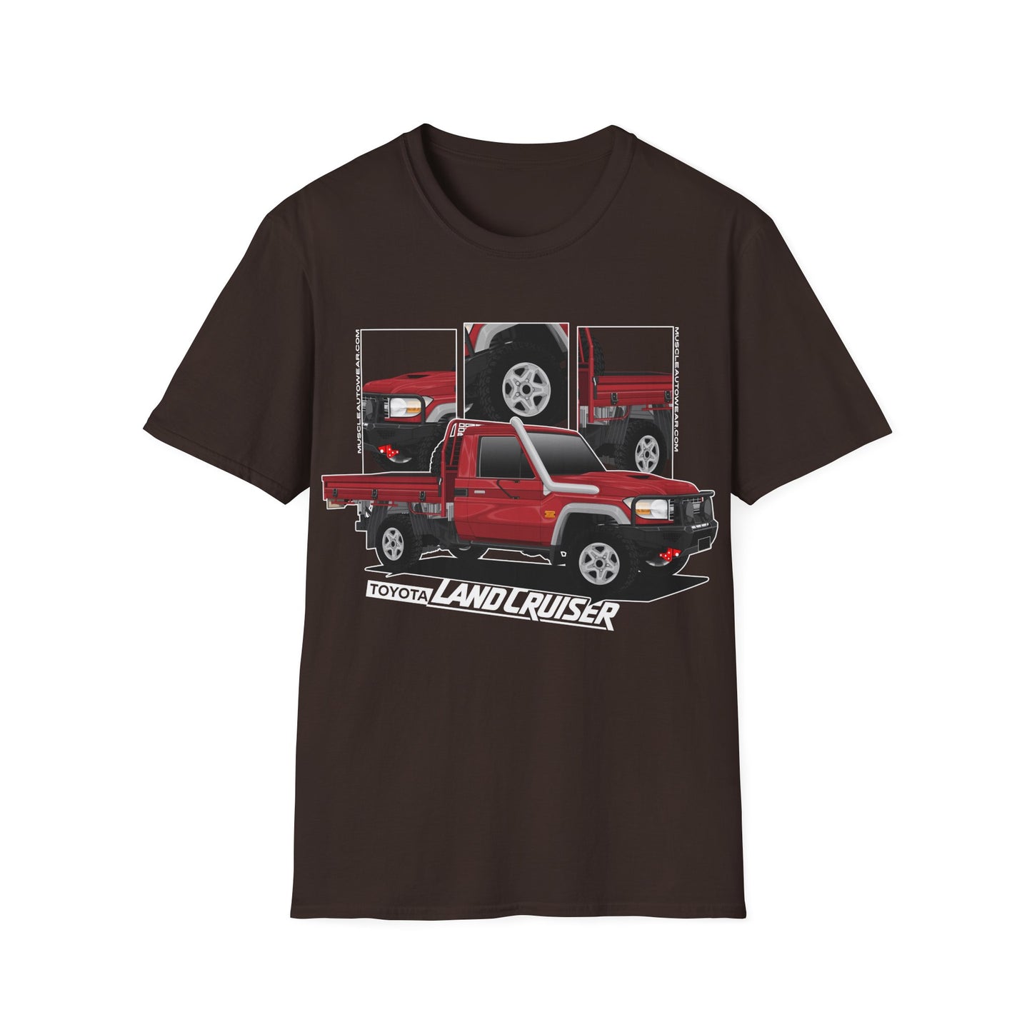 TOYOTA LANDCRUISER SINGLE CAB RED FRONT PRINT