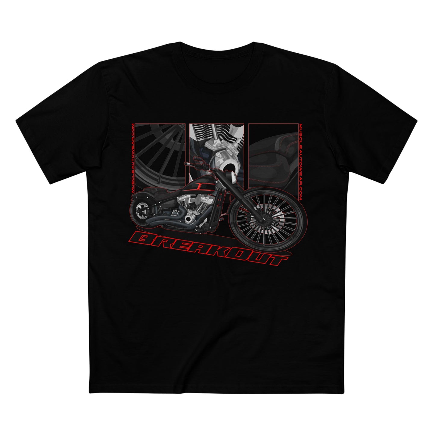 HARLEY DAVIDSON BREAKOUT PREMIUM T SHIRT, AS COLOR,MUSCLE BIKE