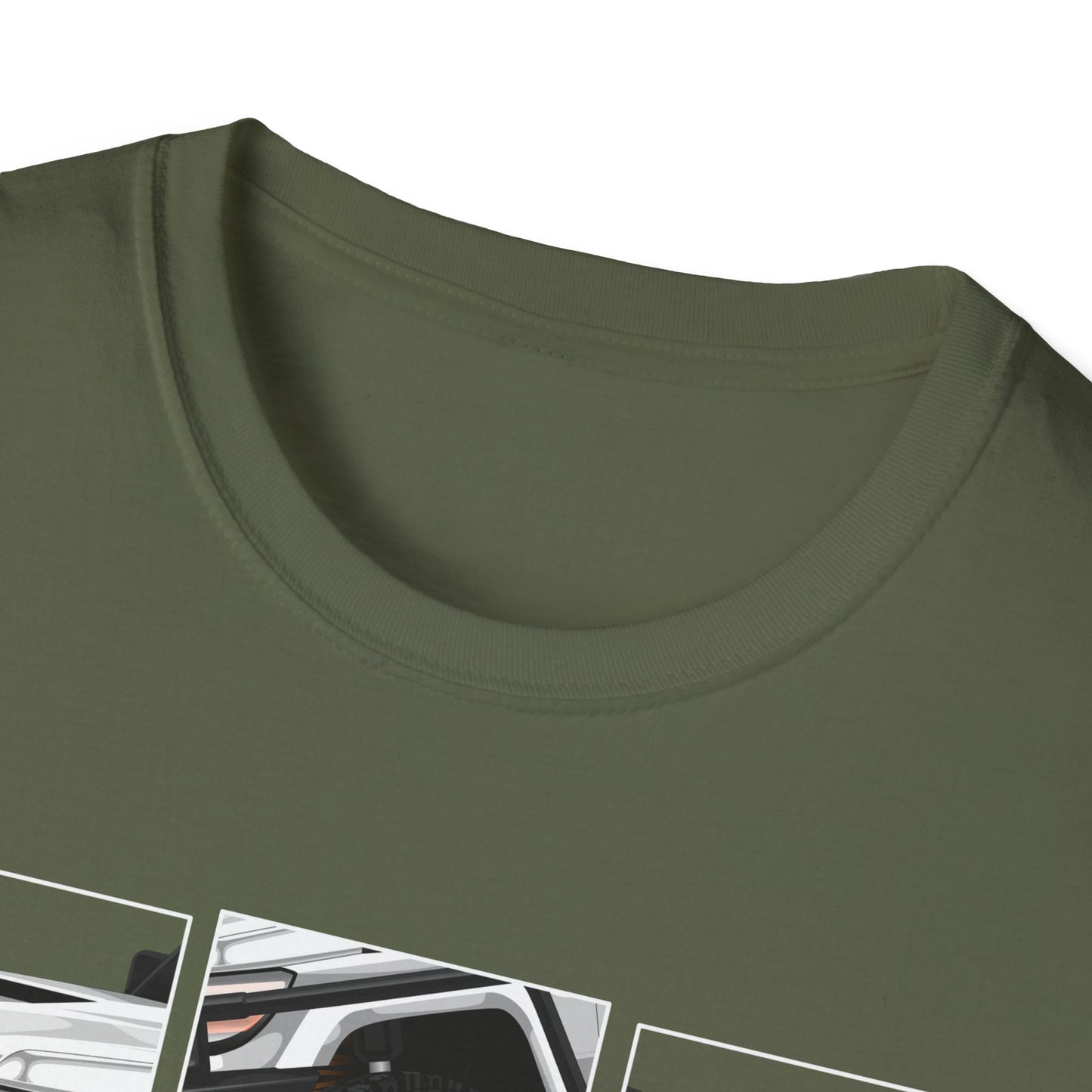 Toyota Land Cruiser Dual Cab Front Print White