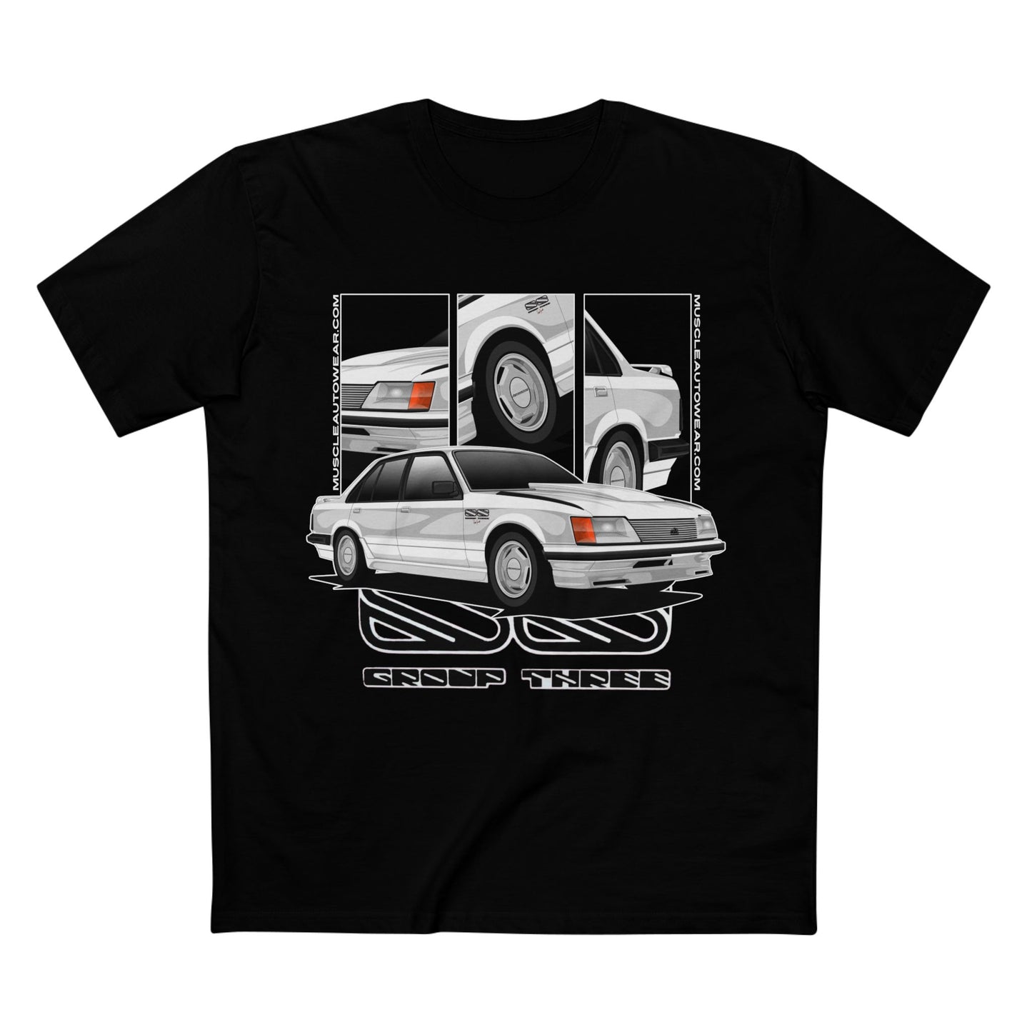 HOLDEN VH SS GROUP 3 PETER BROCK COMMODORE PREMIUM T SHIRT, AS COLOR,AUSSIE MUSCLE CAR