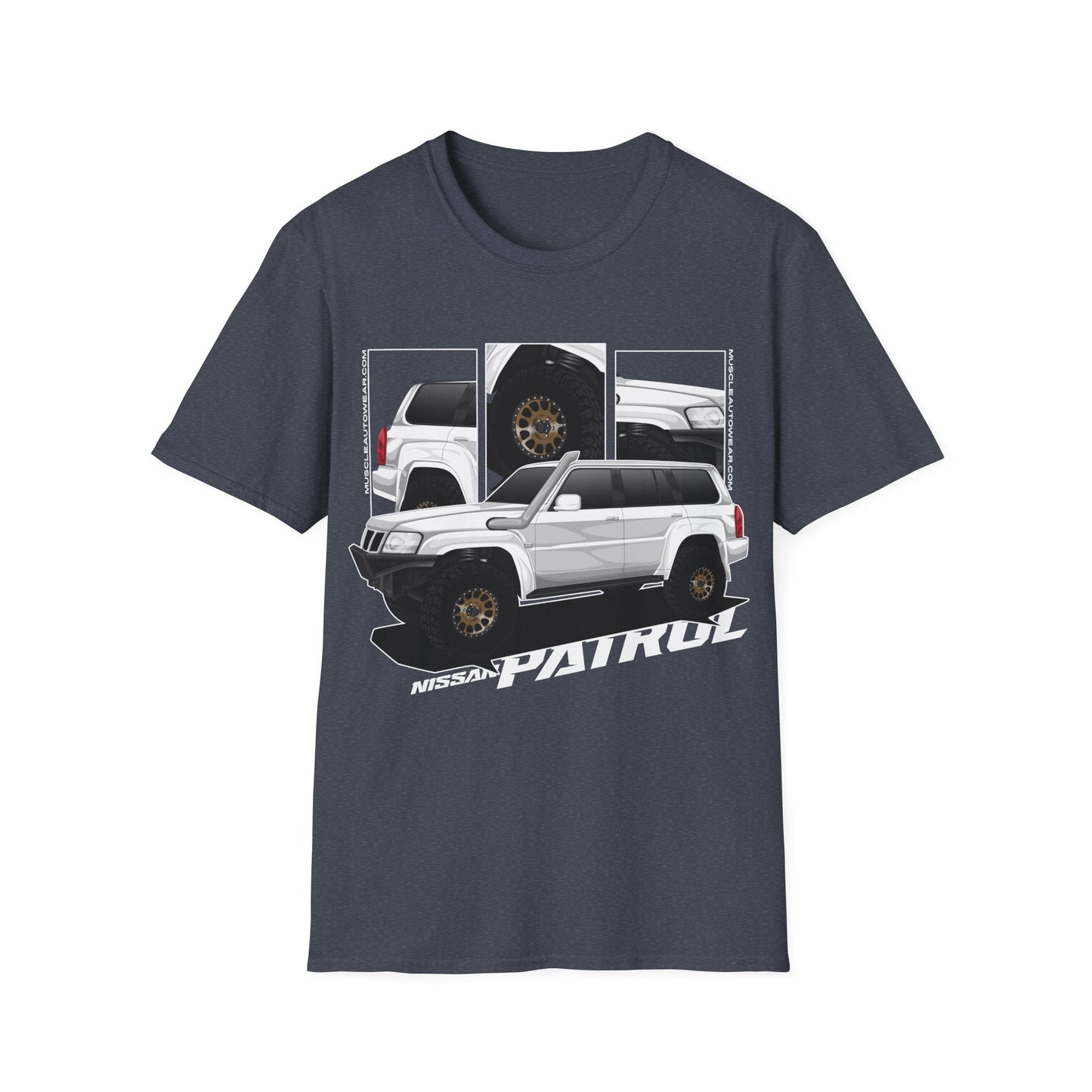 Nissan Patrol Wagon White Front Print