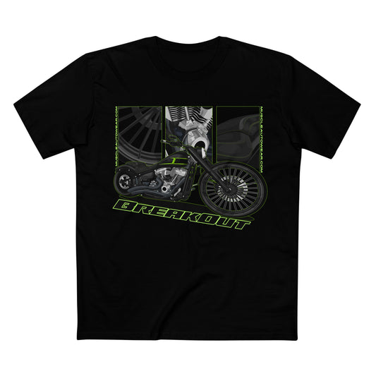 HARLEY DAVIDSON BREAKOUT PREMIUM T SHIRT, AS COLOR,MUSCLE BIKE