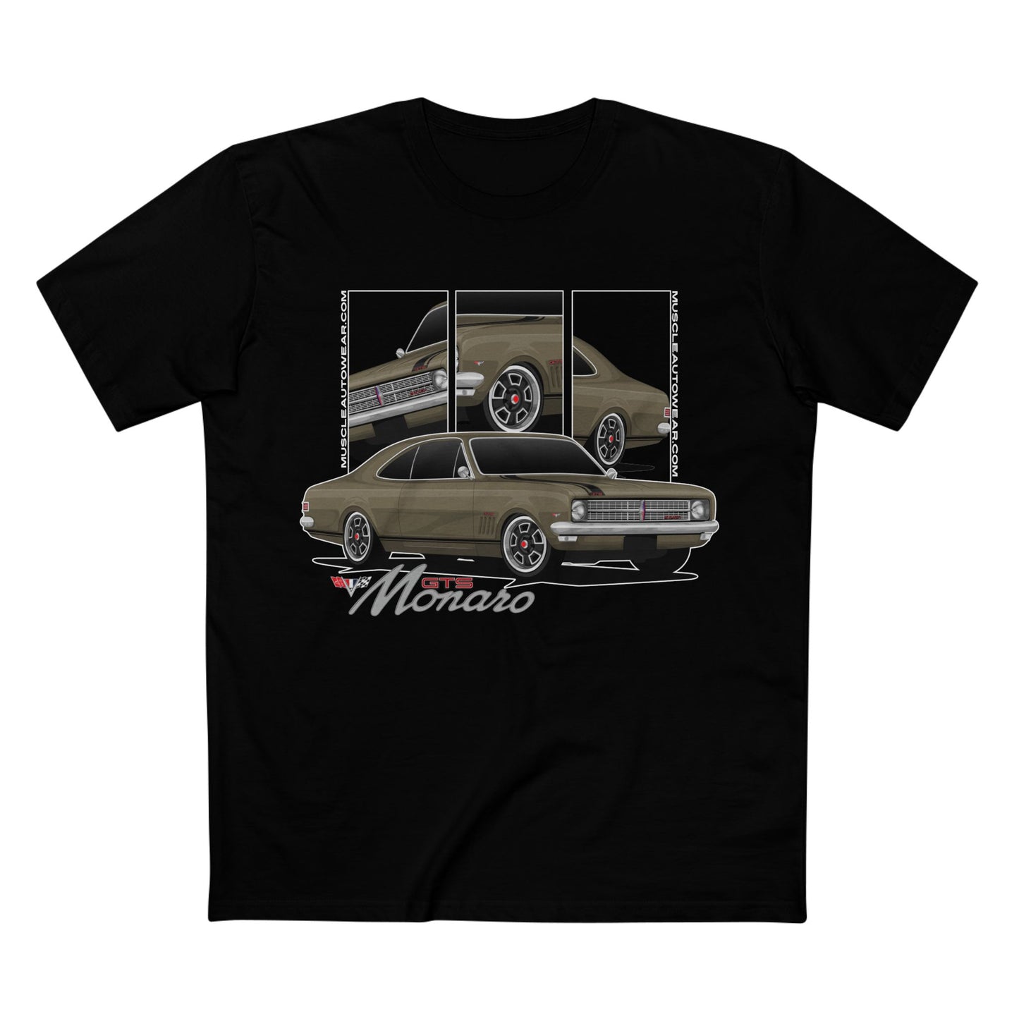 HOLDEN HK GTS MONARO, PREMIUM T SHIRT, AS COLOR,MUSCLE CAR T SHIRT