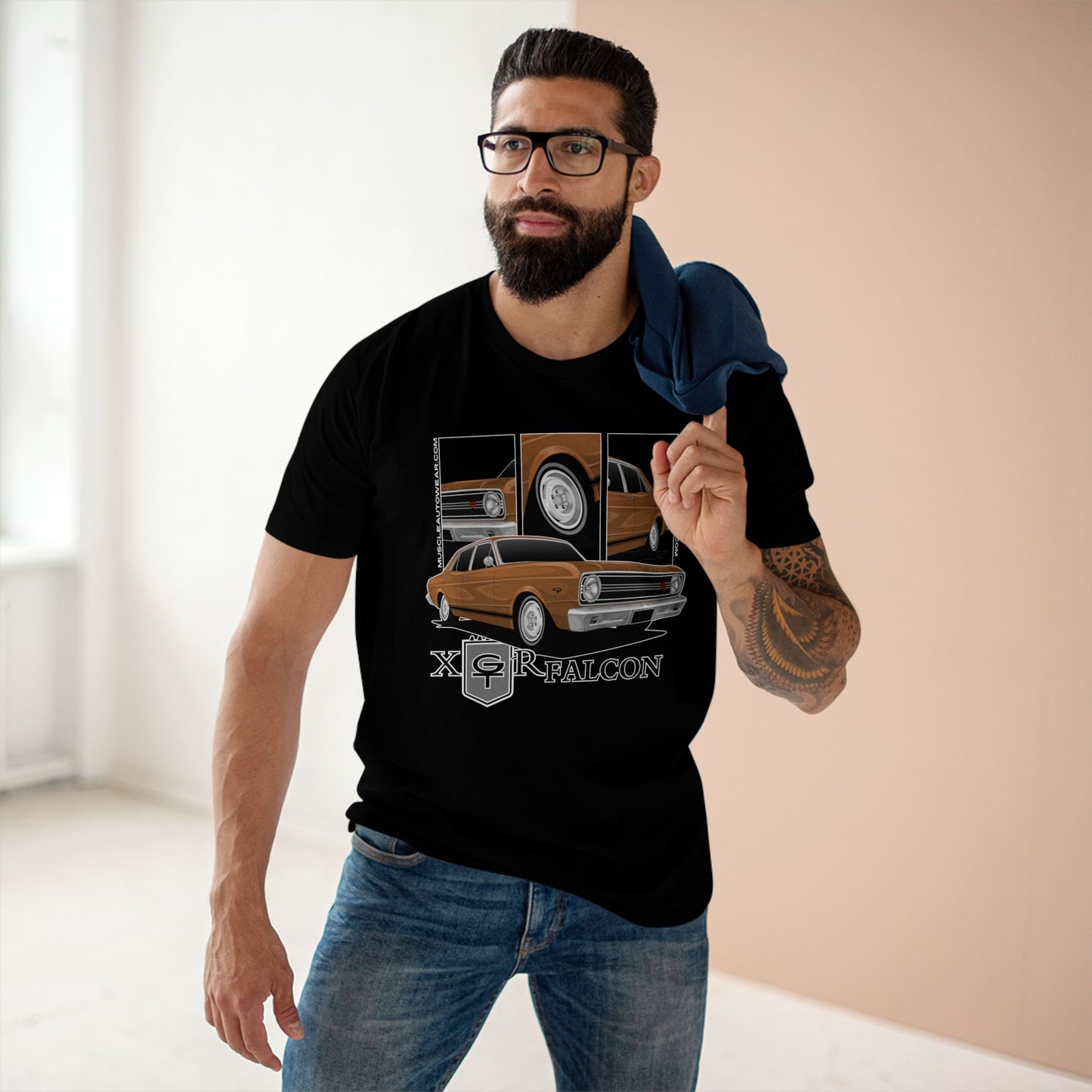 FORD XR GT FALCON,PREMIUM T SHIRT, AS COLOUR, MUSCLE CAR