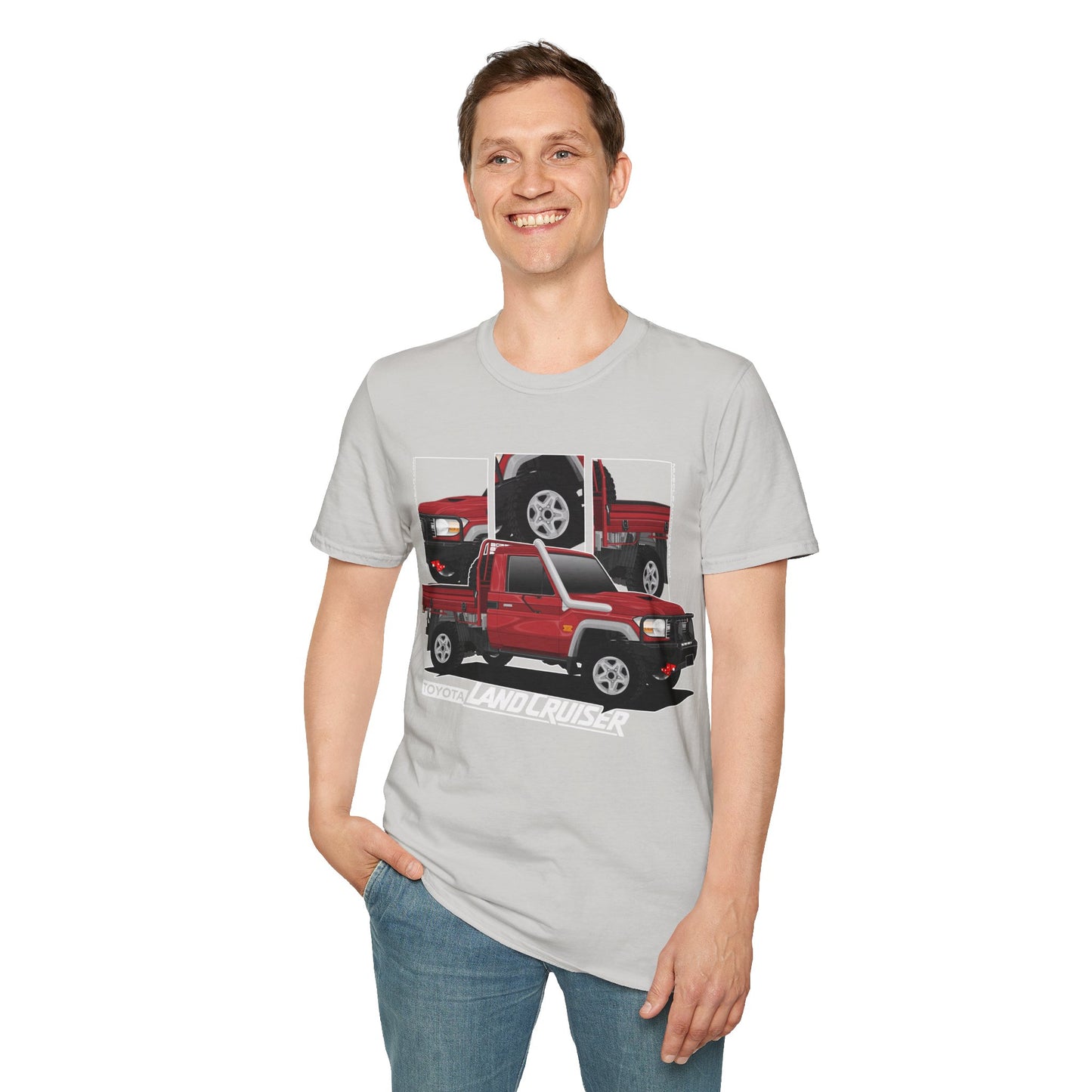 TOYOTA LANDCRUISER SINGLE CAB RED FRONT PRINT