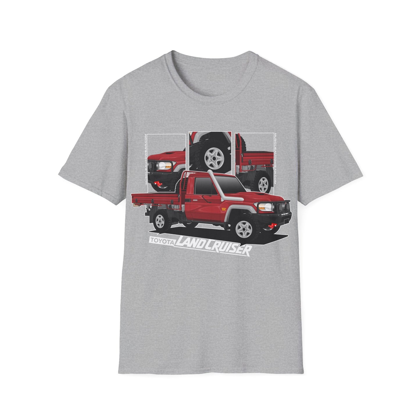 TOYOTA LANDCRUISER SINGLE CAB RED FRONT PRINT