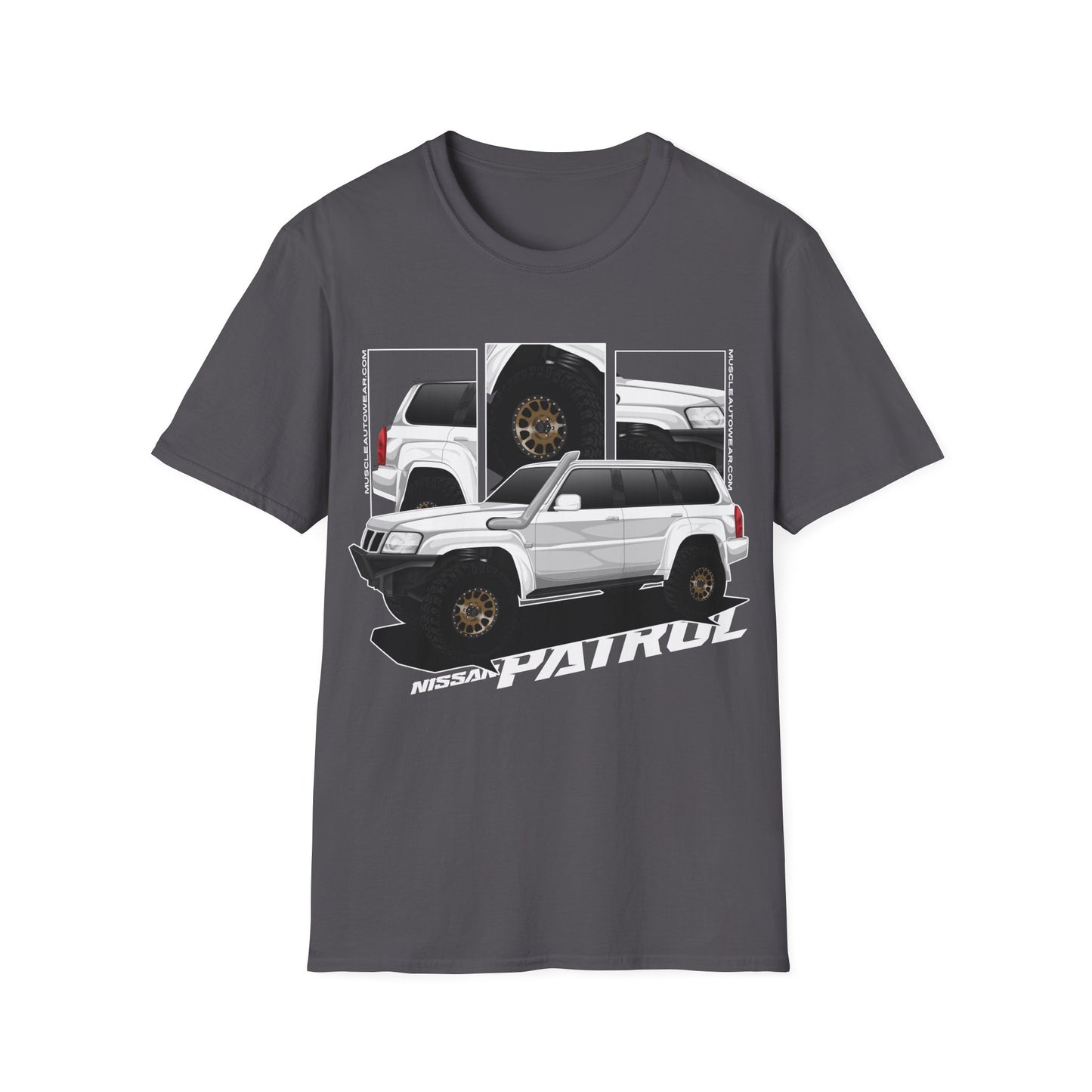 Nissan Patrol Wagon White Front Print
