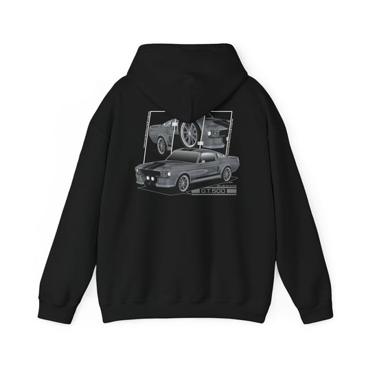 FORD GT500 ELEANOR, PREMIUM HOODIE, MUSCLE CAR