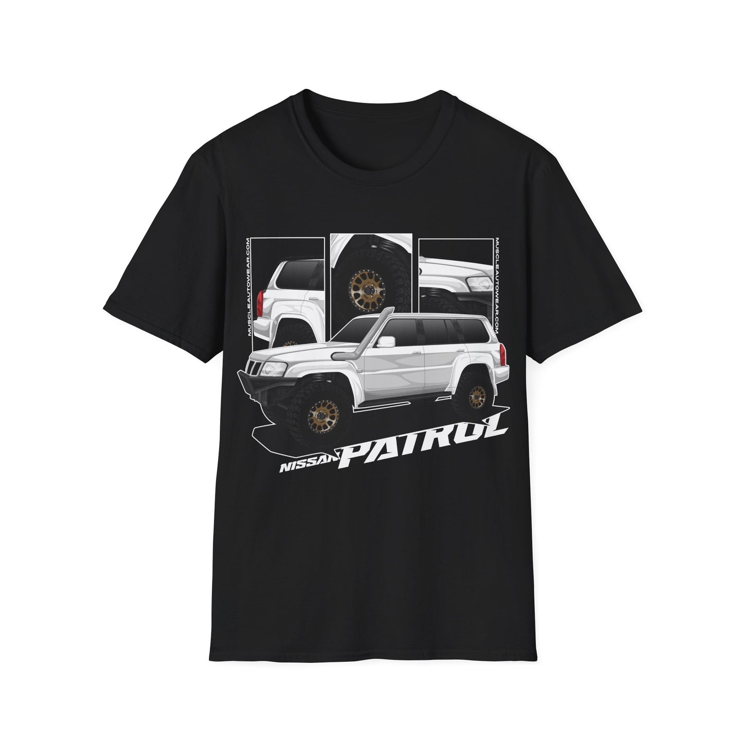 Nissan Patrol Wagon White Front Print