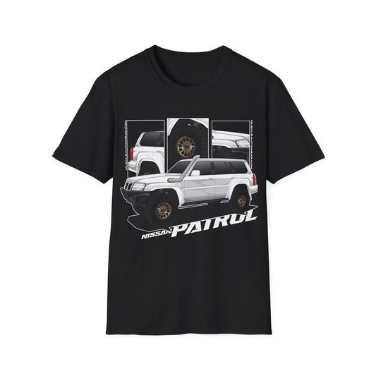 Nissan Patrol Wagon White Front Print