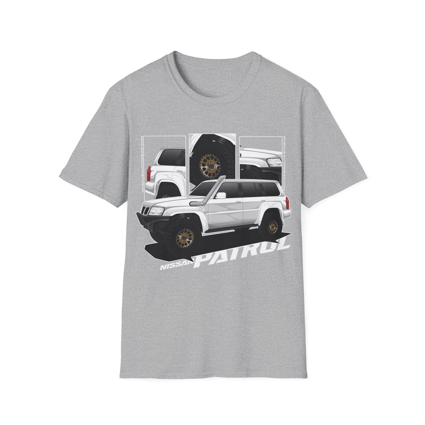 Nissan Patrol Wagon White Front Print