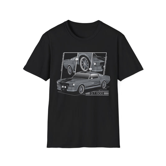 FORD GT500 ELEANOR MUSTANG, MUSCLE CAR FRONT PRINT.AUSSIE MUSCLE CAR