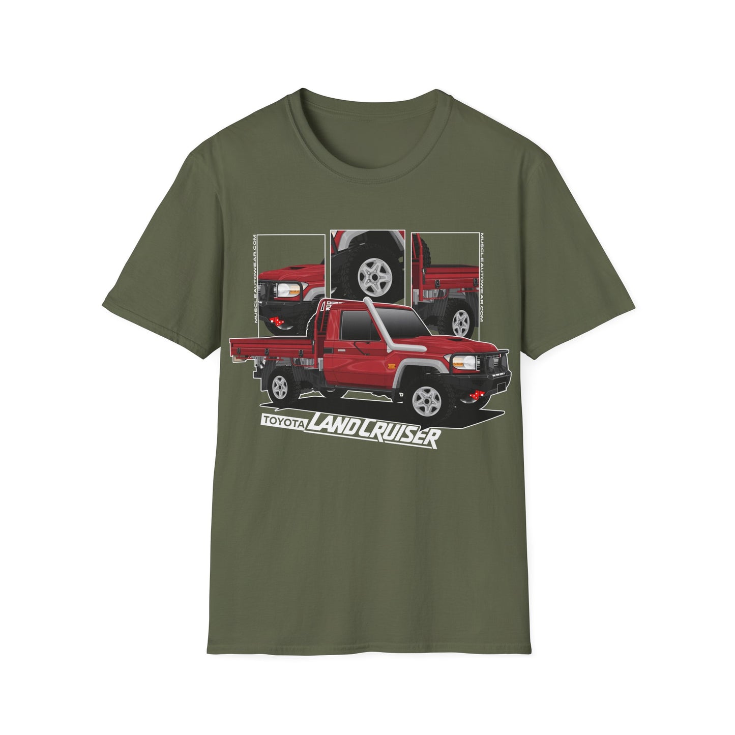 TOYOTA LANDCRUISER SINGLE CAB RED FRONT PRINT