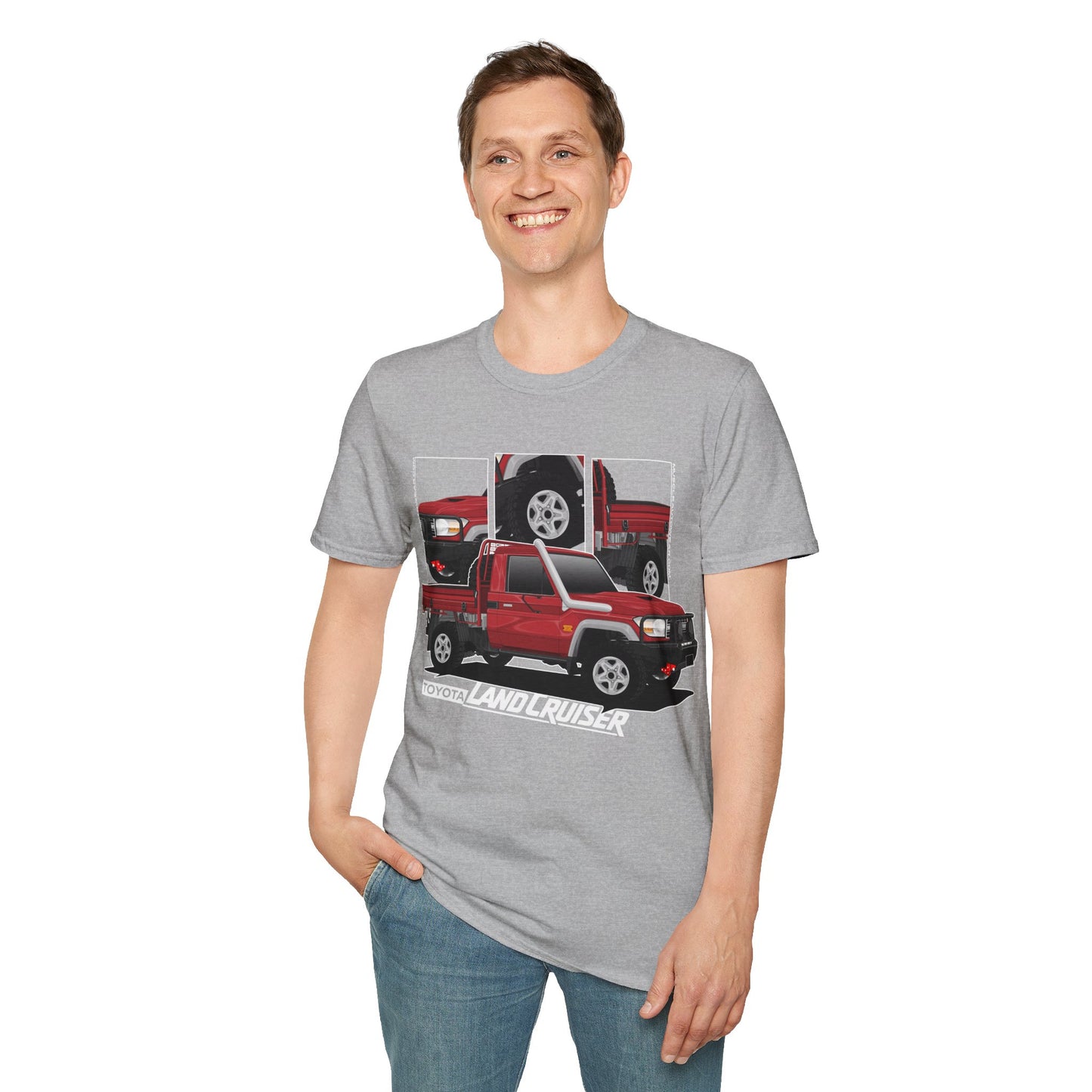 TOYOTA LANDCRUISER SINGLE CAB RED FRONT PRINT