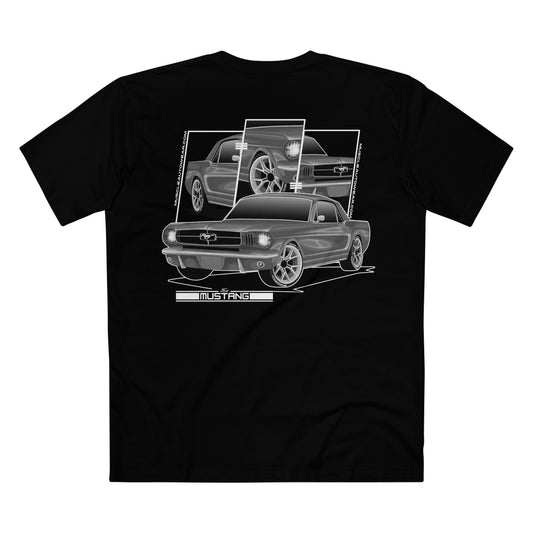 FORD MUSTANG ,PREMIUM T SHIRT, AS COLOUR, MUSCLE CAR, GREY