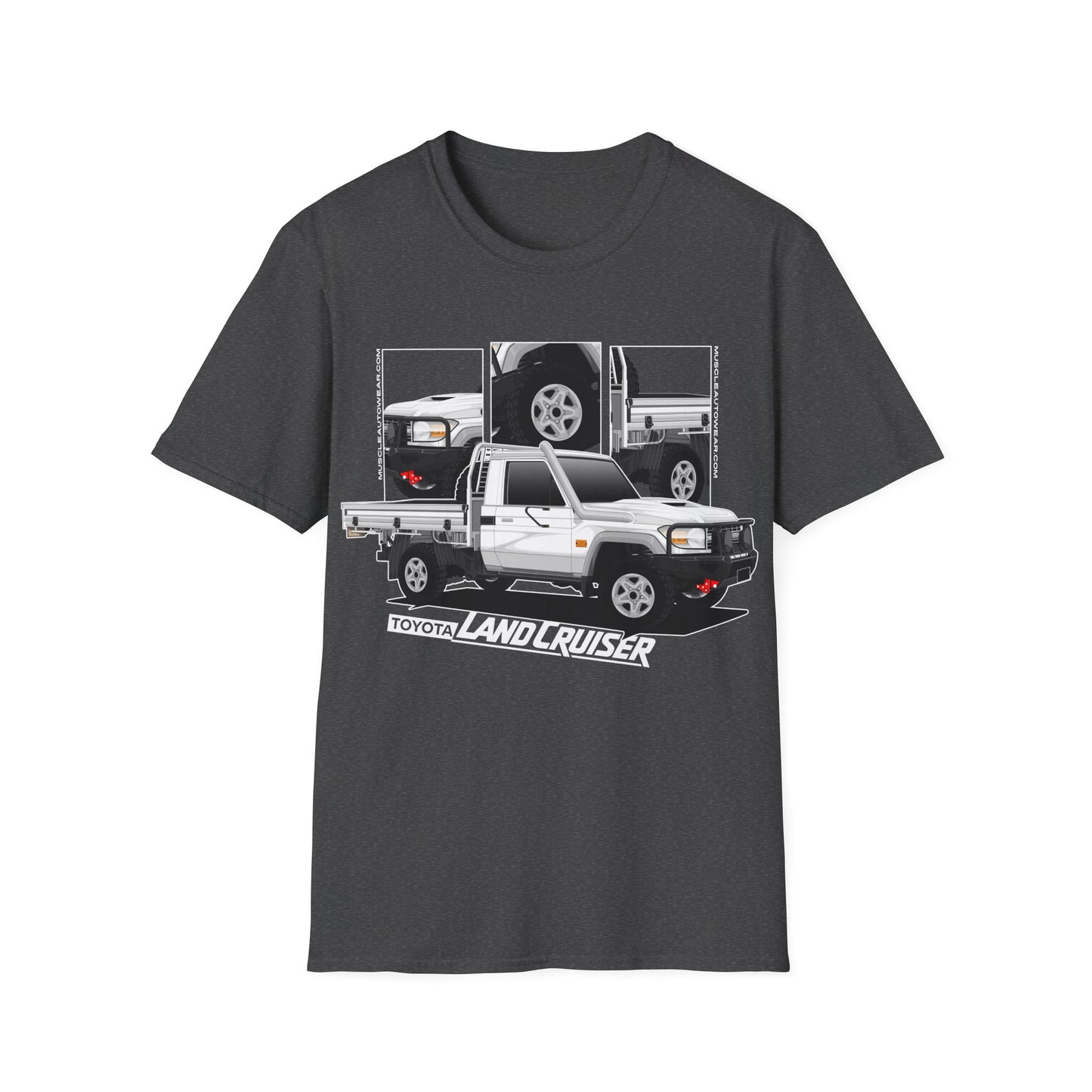 Toyota Land Cruiser Single Cab White Front Print